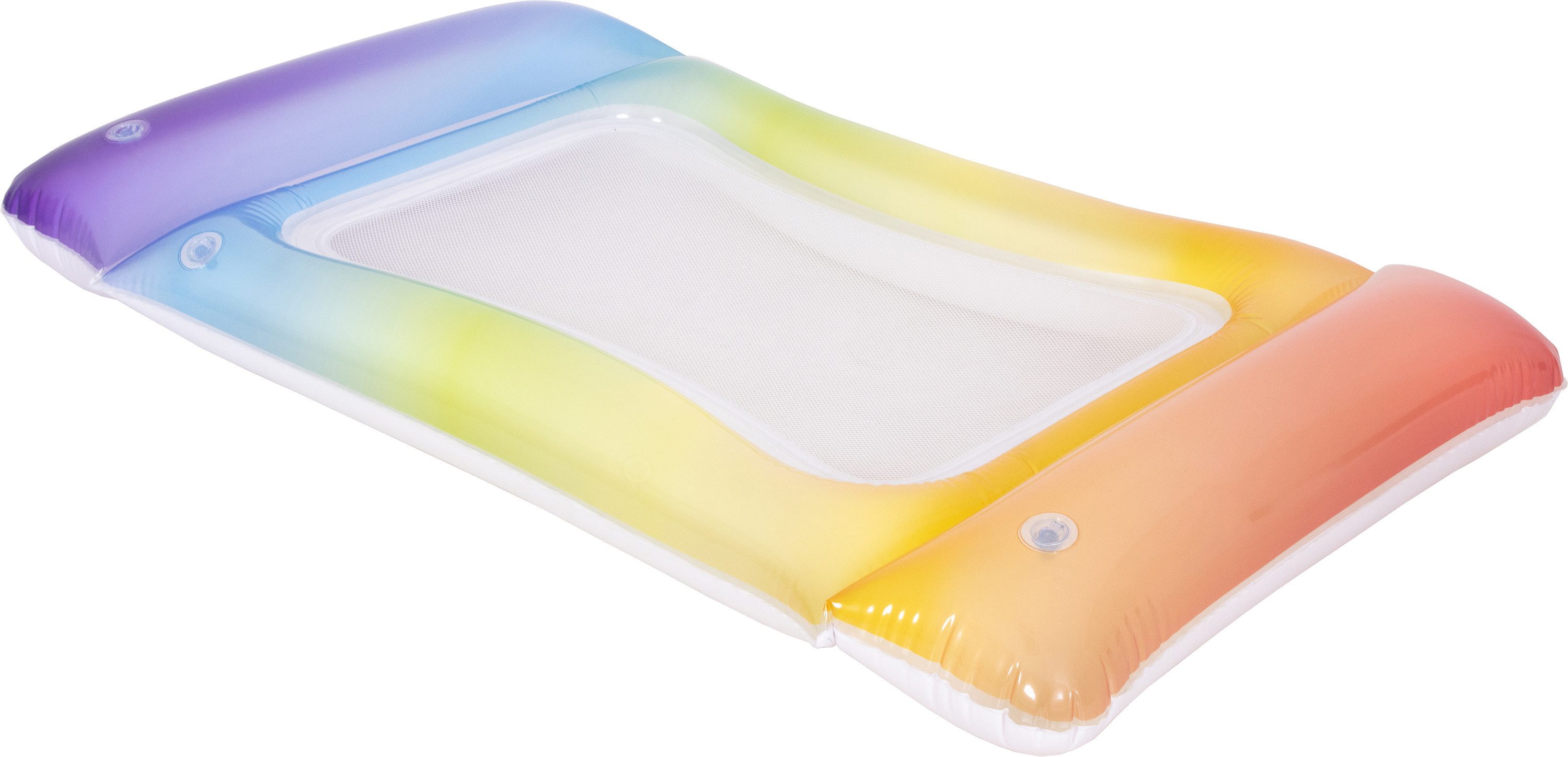 SunClub Badeinsel Farbverlauf aufblasbar, (Packung, 1-St), 117x76x15 cm mit 3 Luftkammern