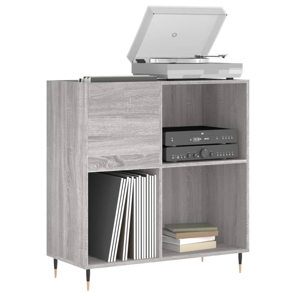 vidaXL Media-Regal Plattenschrank Grau Sonoma 84,5x38x89 günstig online kaufen