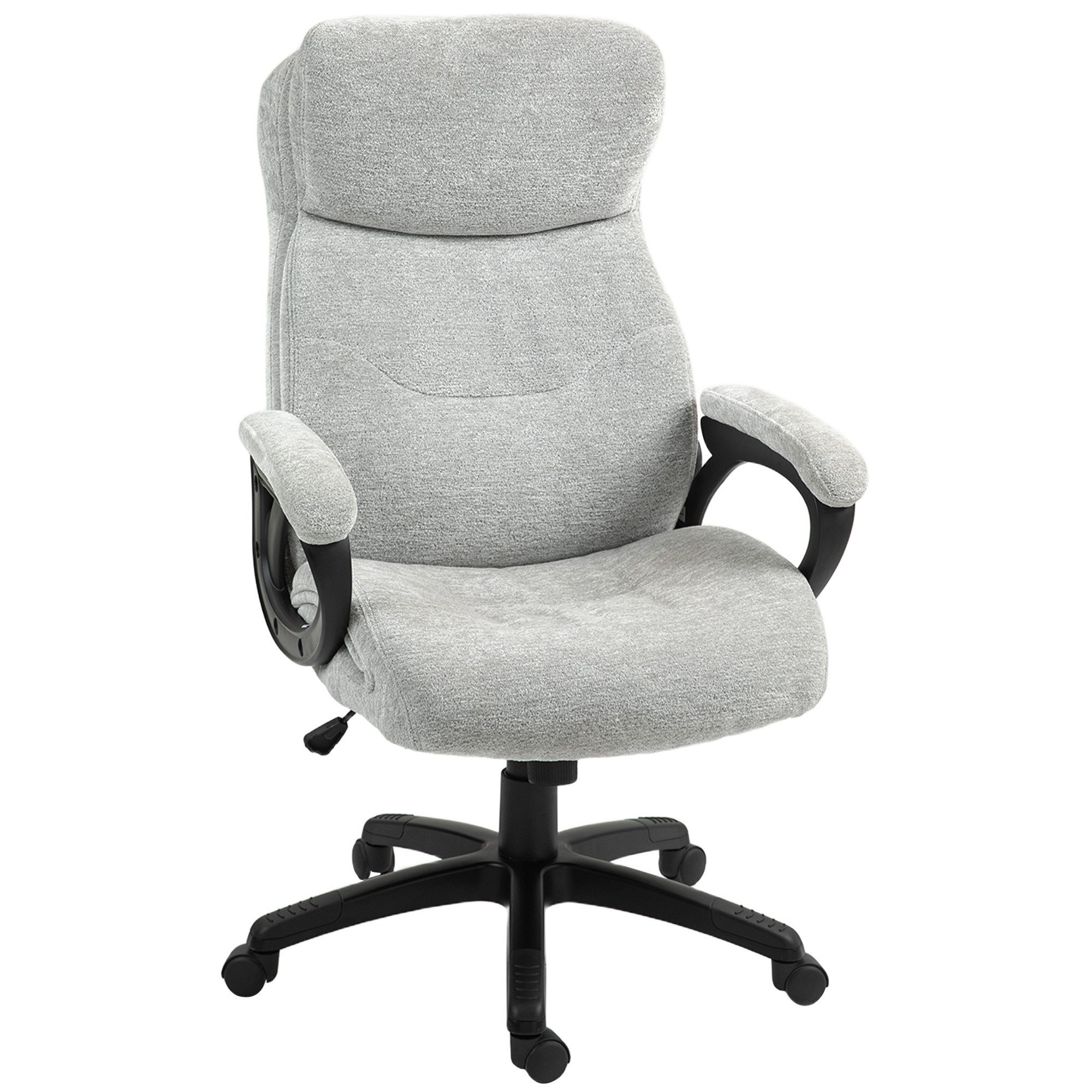 Schreibtischstuhl mit Wippfunktion, ergonomisch, höhenverstellbar, gepolstert