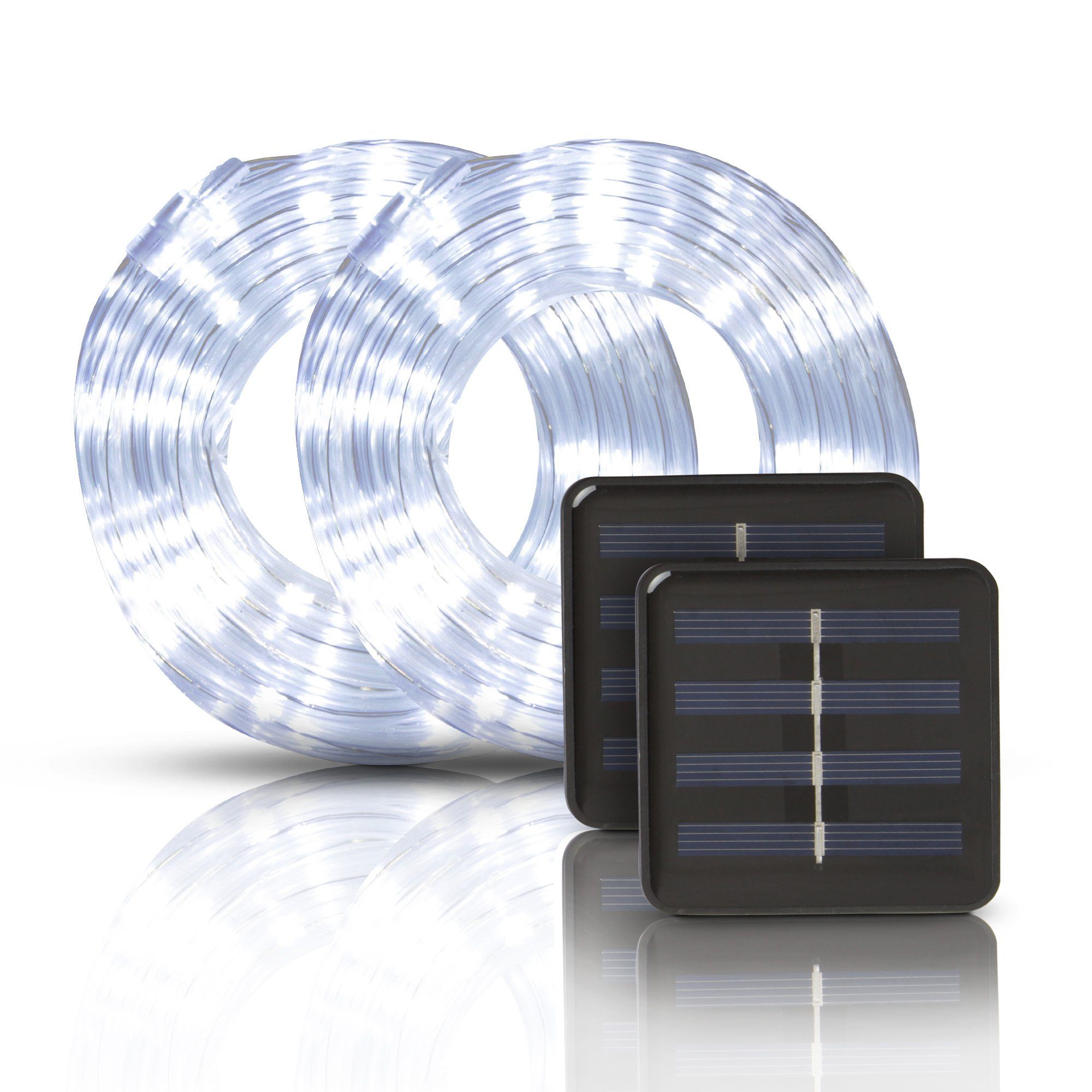 Bestlivings LED Solarleuchte »LSL-05190«, 2er Pack Solar Lichterkette, 5m  inkl. Dämmerungssensor, 50 LED Kaltweiß mit 2 Modi, für Innen und Außen,  IP44 spritzwassergeschützt online kaufen | OTTO