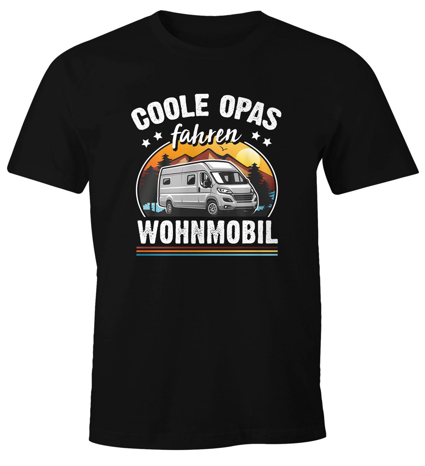 MoonWorks Print-Shirt Herren T-Shirt Camping coole Opas fahren Wohnmobil Ge günstig online kaufen