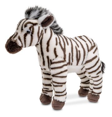 Uni-Toys Kuscheltier Zebra, stehend - 23 cm oder 31 cm (Höhe) - Plüsch-Pferd - Plüschtier, zu 100 % recyceltes Füllmaterial