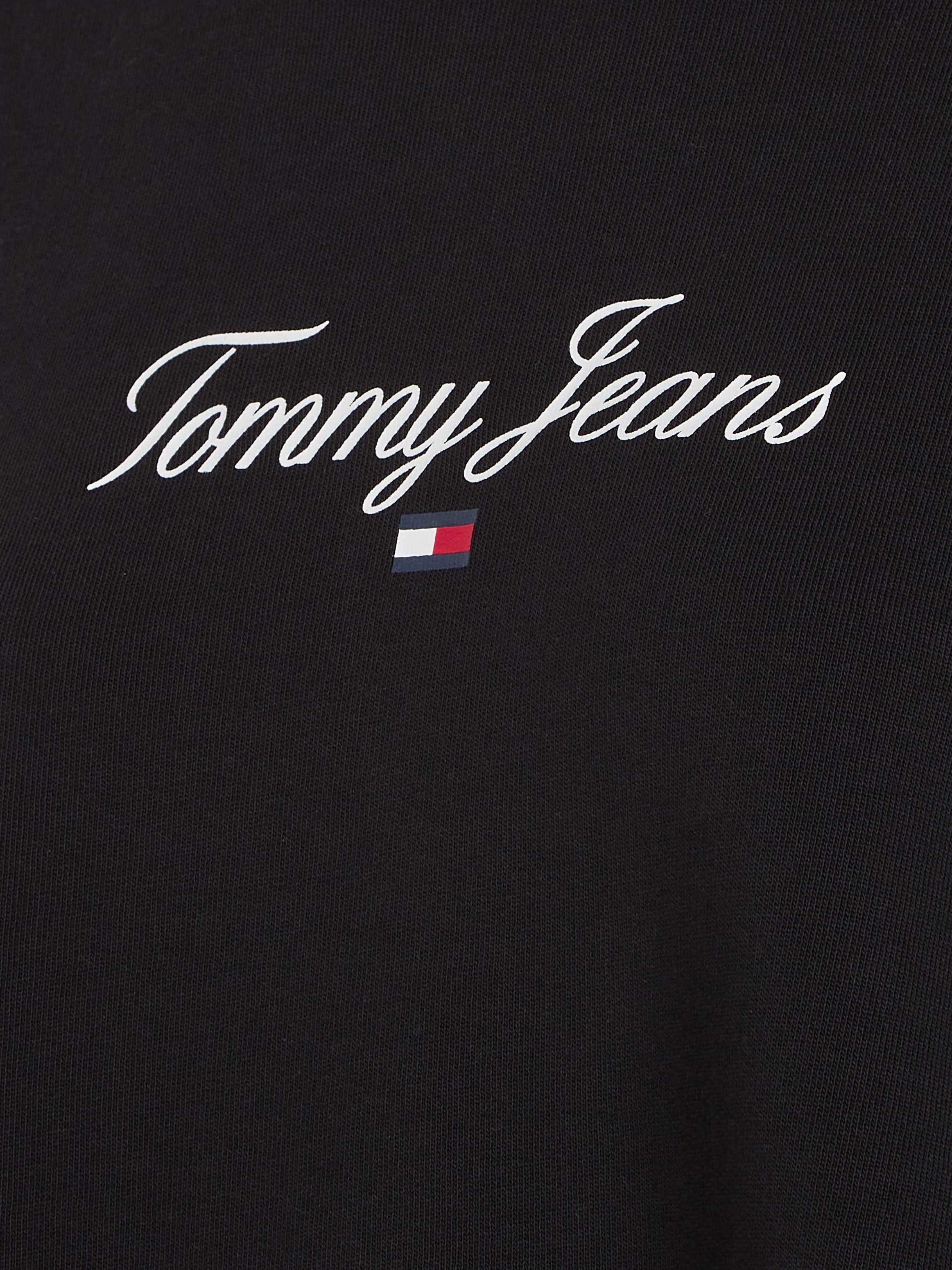 Logo-Schriftzug Jeans CRV Sweatshirt Tommy Tommy & Curve CURVE,mit ESSENTIAL LOGO Jeans Flag PLUS CREW TJW SIZE 1