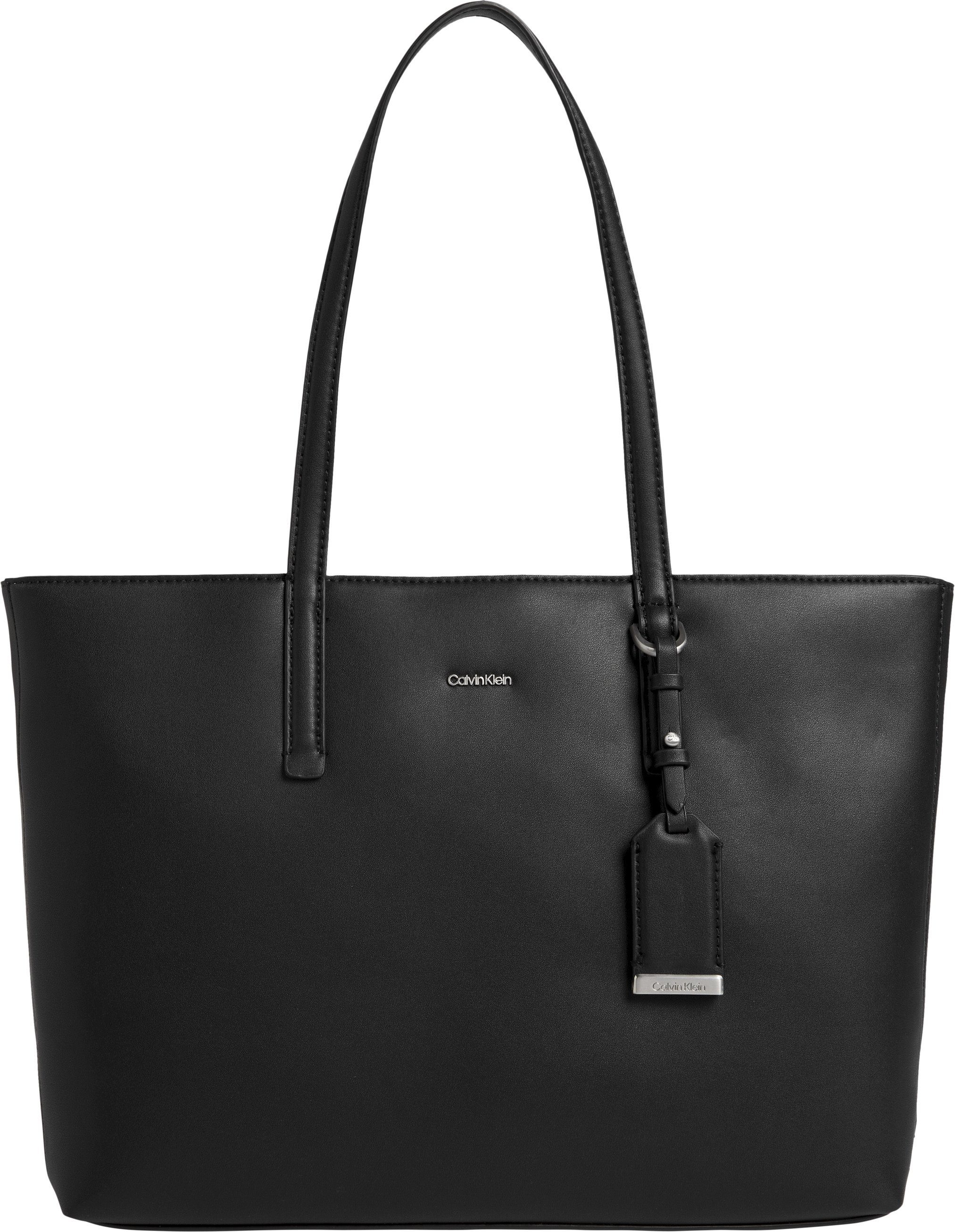 Calvin Klein Shopper CK MUST SHOPPER MD, mit dekorativem Anhänger Handtasche Damen Henkeltasche Tasche Damen