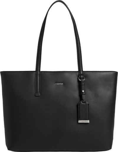 Calvin Klein Сумки для покупок CK MUST SHOPPER MD, mit dekorativem Anhänger Handtasche Damen Henkeltasche Tasche Damen