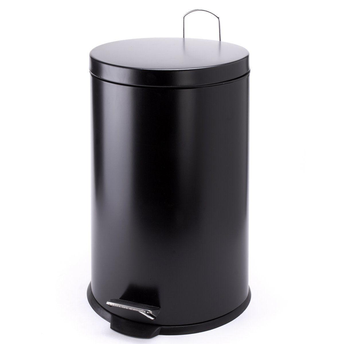 MSV Mülleimer »Abfalleimer XL«, Pedal Treteimer, herausnehmbarer  Innenbehälter, pulverbeschichteter Stahl, für Küche, Büro,  Hauswirtschaftsraum, matte Oberfläche, schwarz, 20 L