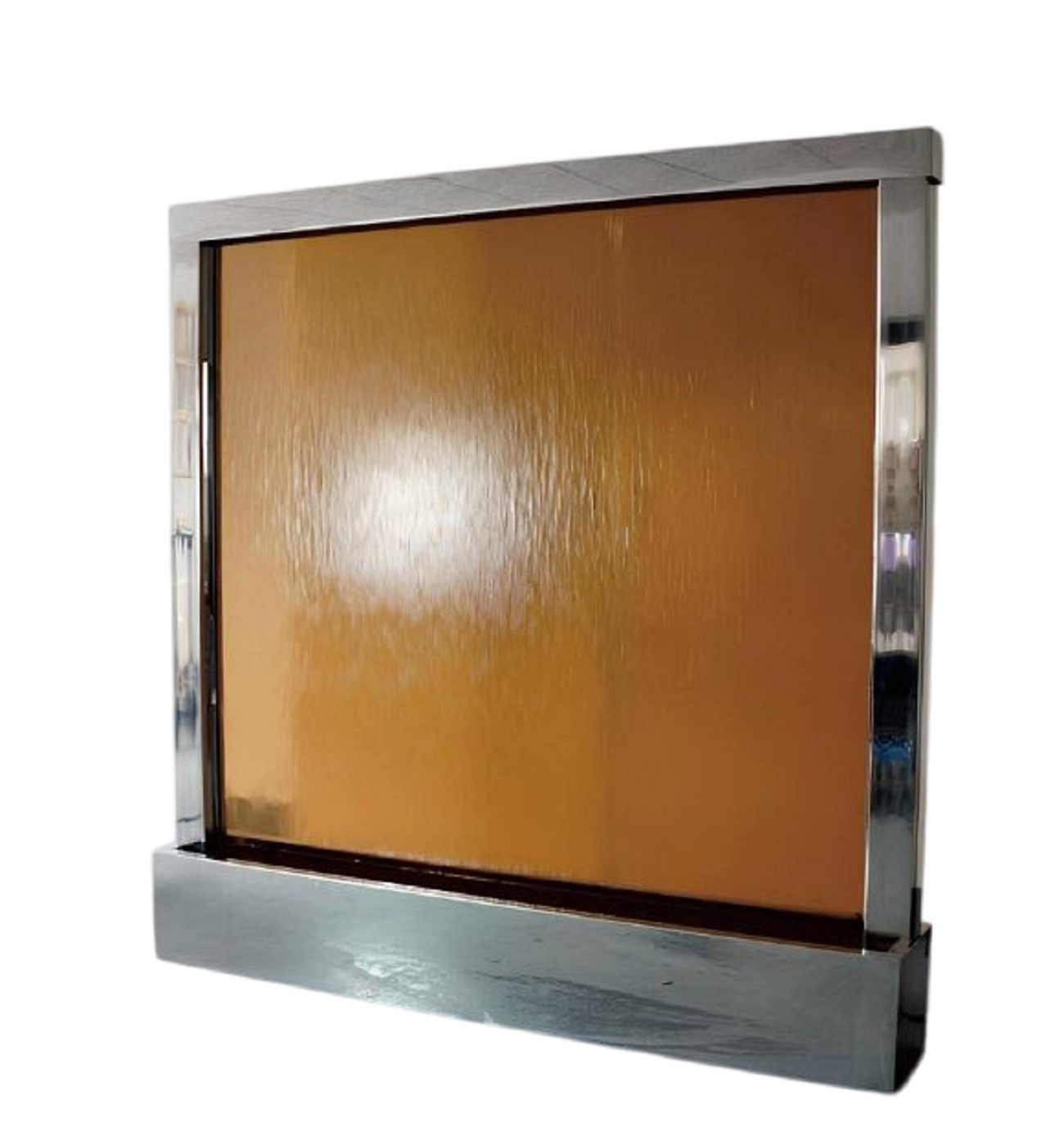 JVmoebel Zimmerbrunnen Wasserwand aus Glas mit sanften Blasen für entspannende Atmosphäre, Made in Europa