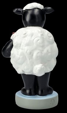 Figuren Shop GmbH Tierfigur Lustige Schaf Figur - Schokolade auf der Waage Spaßige Tierfigur Deko