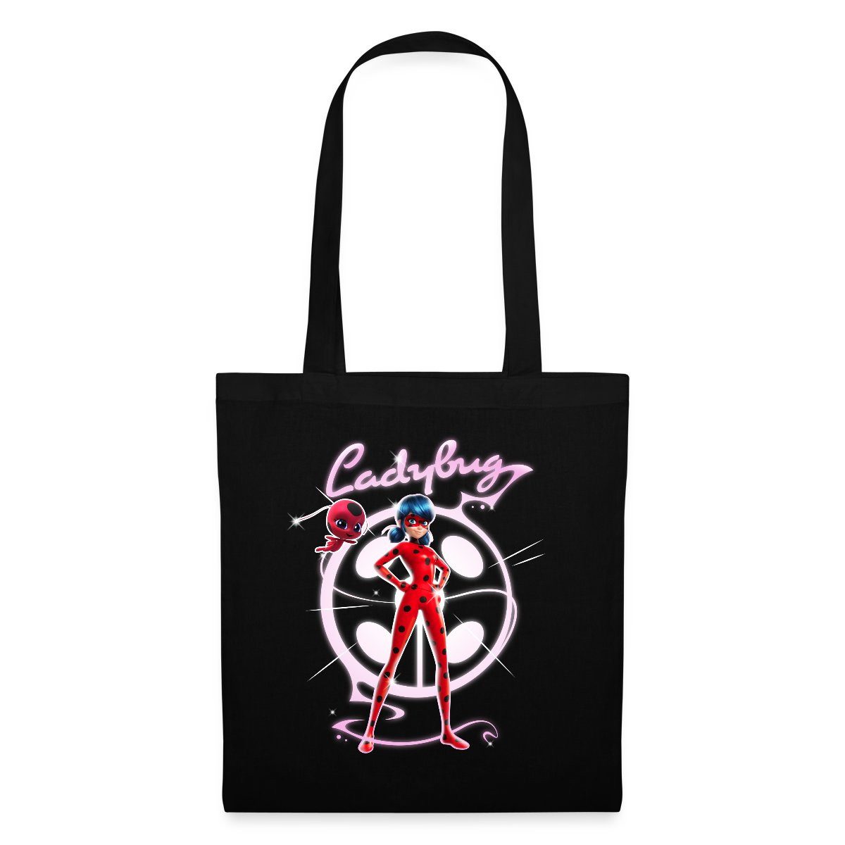 Spreadshirt Henkeltasche Miraculous Ladybug Mit Tikki Stoffbeutel (1-tlg)