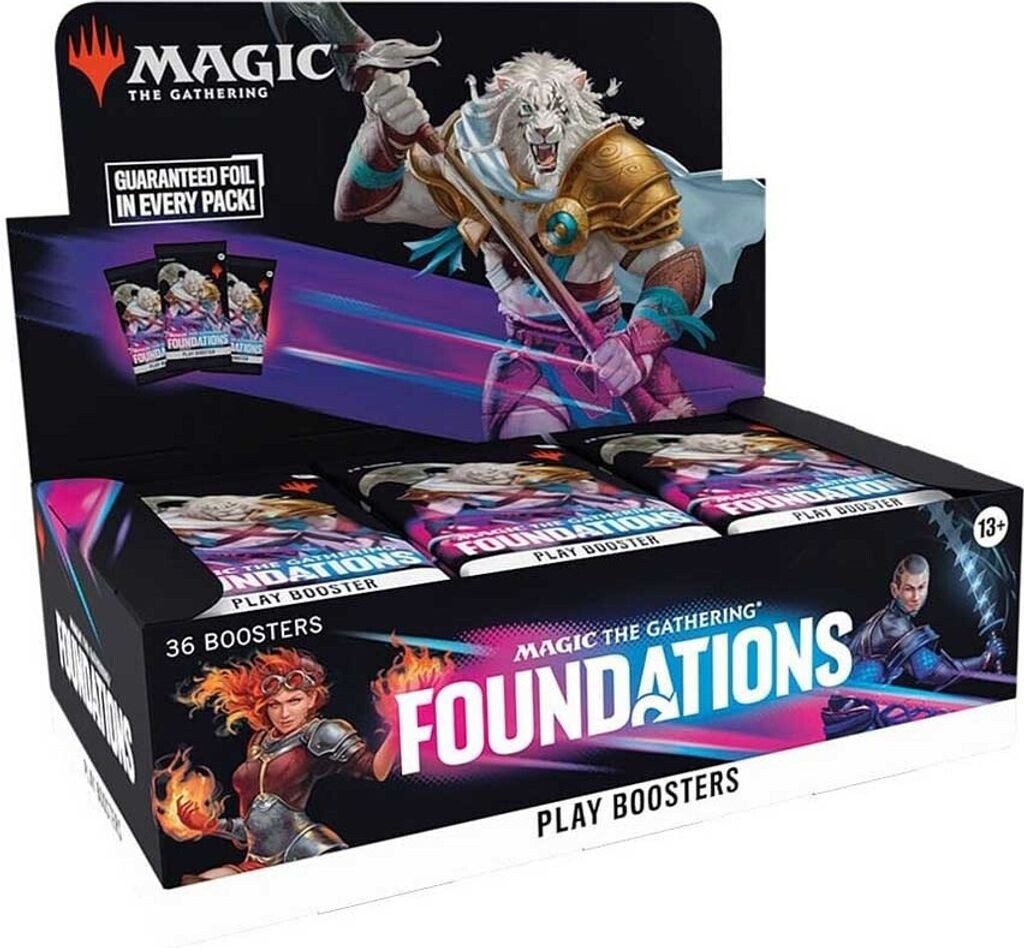 Magic the Gathering Sammelkarte Foundations Play Boosters Display Englisch, Enthält 36 Booster Packs