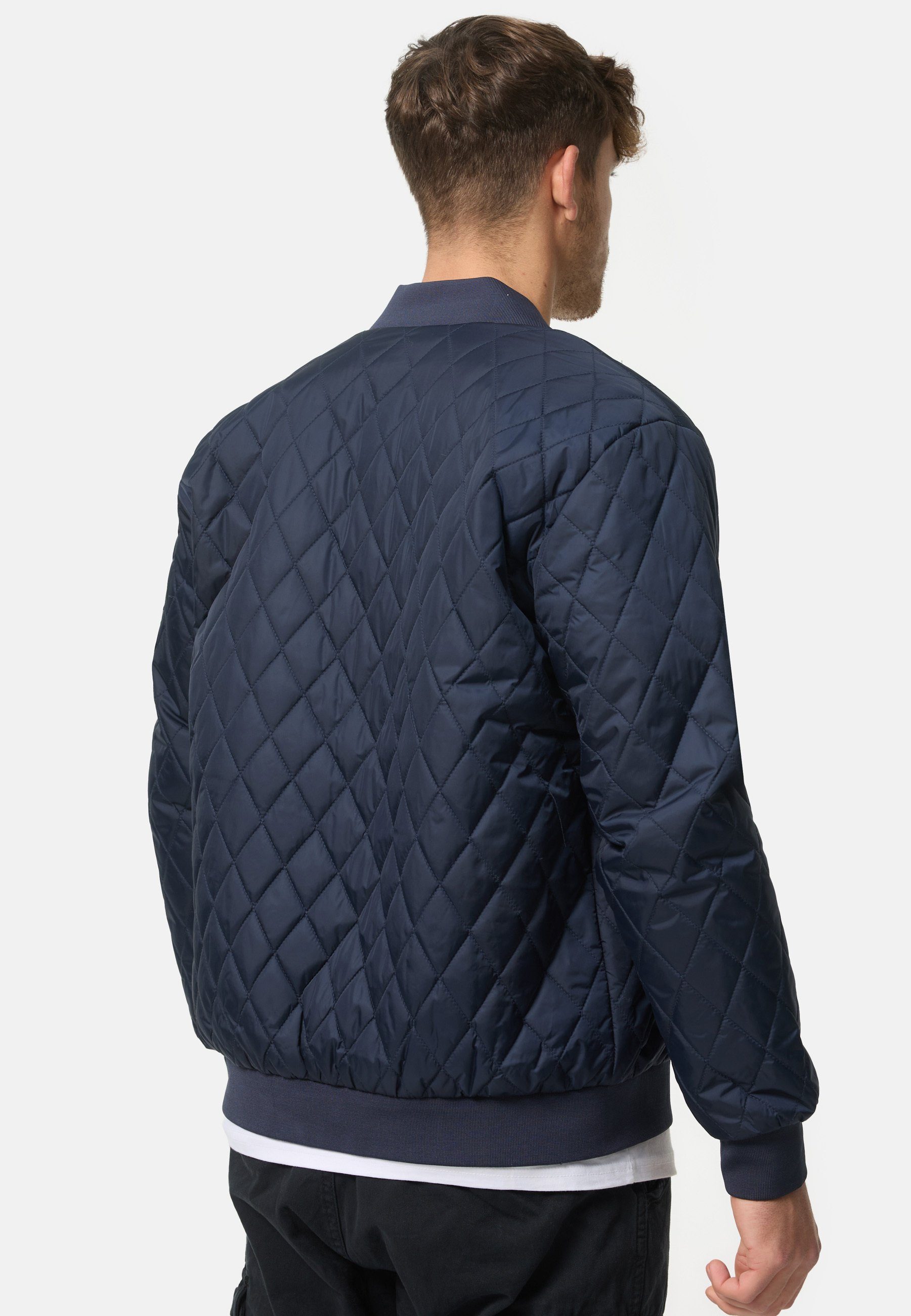 Indicode Bomberjacke Herren Novak Übergangsjacke Herrenjacke Bomberjacke mit Kontrastfutter
