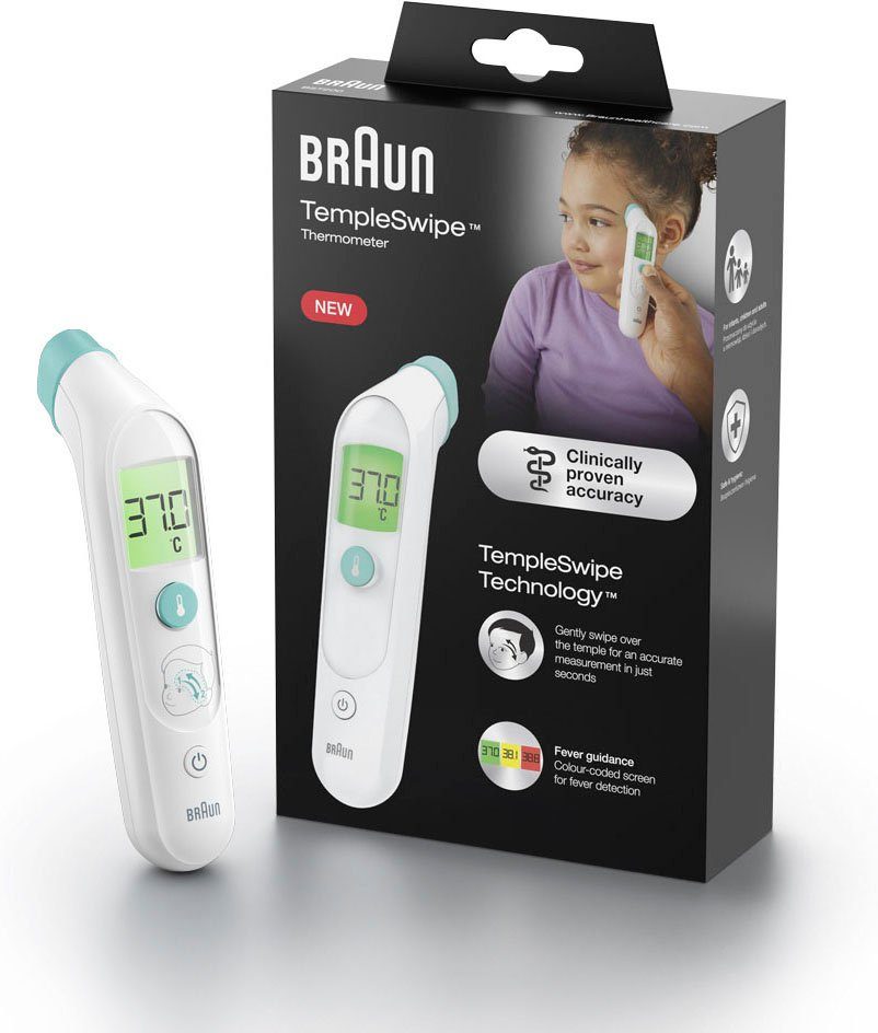 Braun Fieberthermometer TempleSwipe™ Altersgruppen​: - Erwachsene Geeignet Kinder Säuglinge, Stirnthermometer​ und BST200, alle für