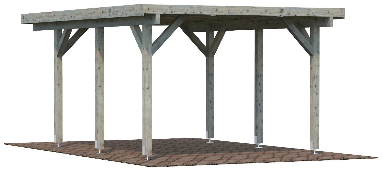 Palmako Einzelcarport Karl, BxT: 360x512 cm