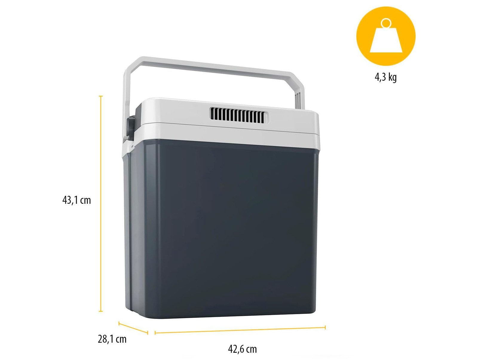 Tristar Kühlbox, 24 l, elektrisch 12v 230v, klein, für Camping & Auto thermoelektrisch