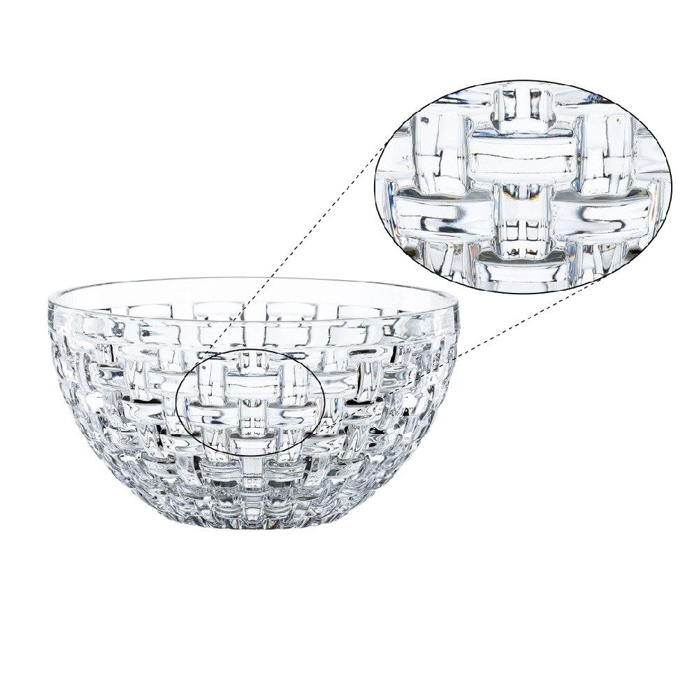 Nachtmann Schale Nachtmann Bossa Nova Schale rund 15 cm 2er Set, Kristallglas, (Set)