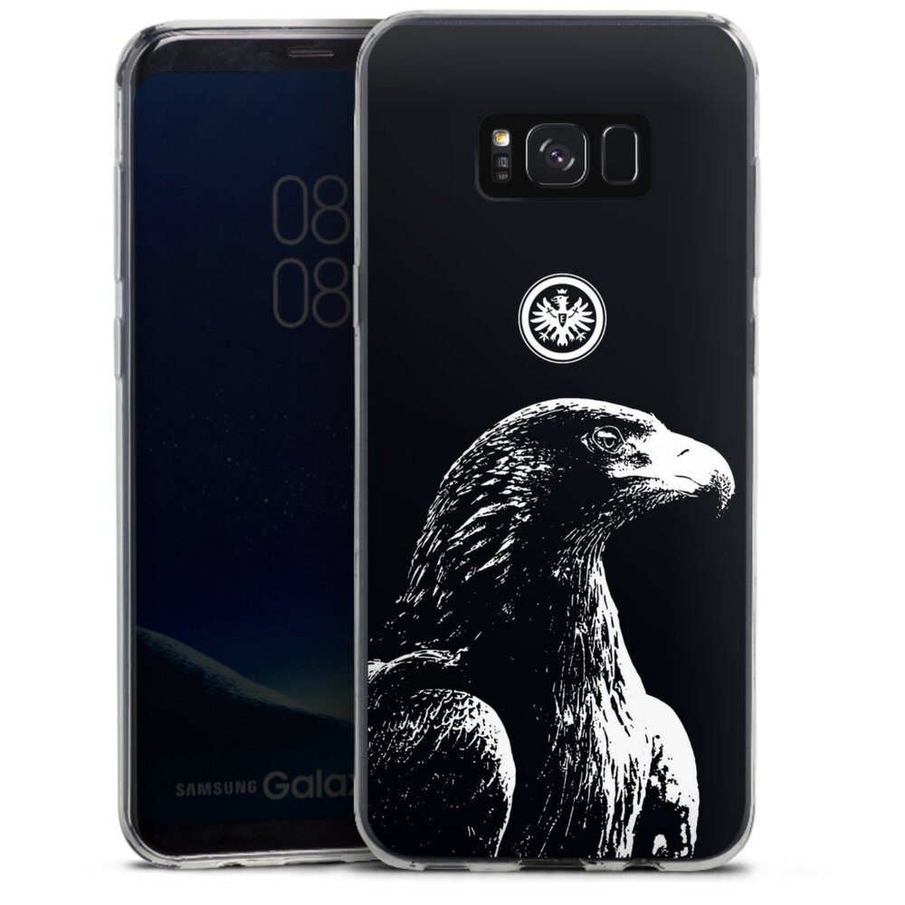 DeinDesign Handyhülle Eintracht Frankfurt Offizielles Lizenzprodukt Attila SGE Attila, Samsung Galaxy S8 Plus Slim Case Silikon Hülle Ultra Dünn Schutzhülle