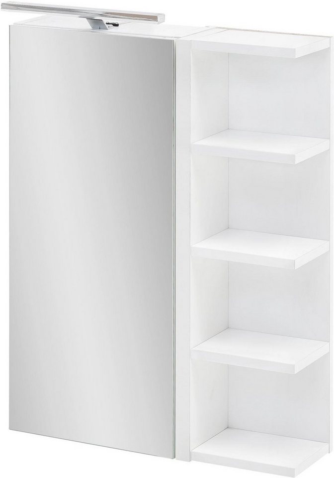 50 Schildmeyer Schalter-/Steckdosenbox cm, LED-Beleuchtung, Breite 1-türig, Spiegelschrank