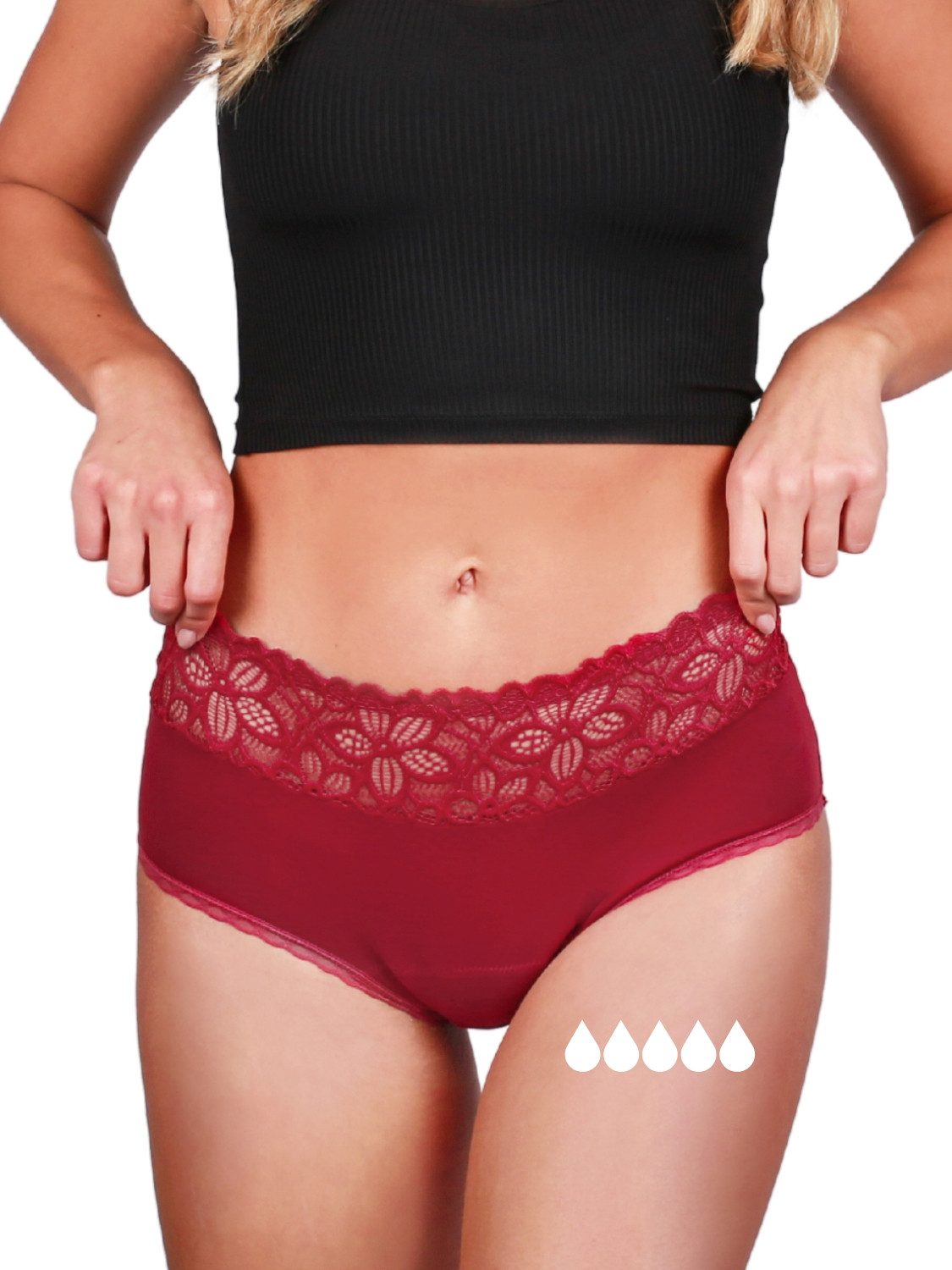 Periodenslip Deluxe extra stark - Periodenunterwäsche starke Blutung - Damen