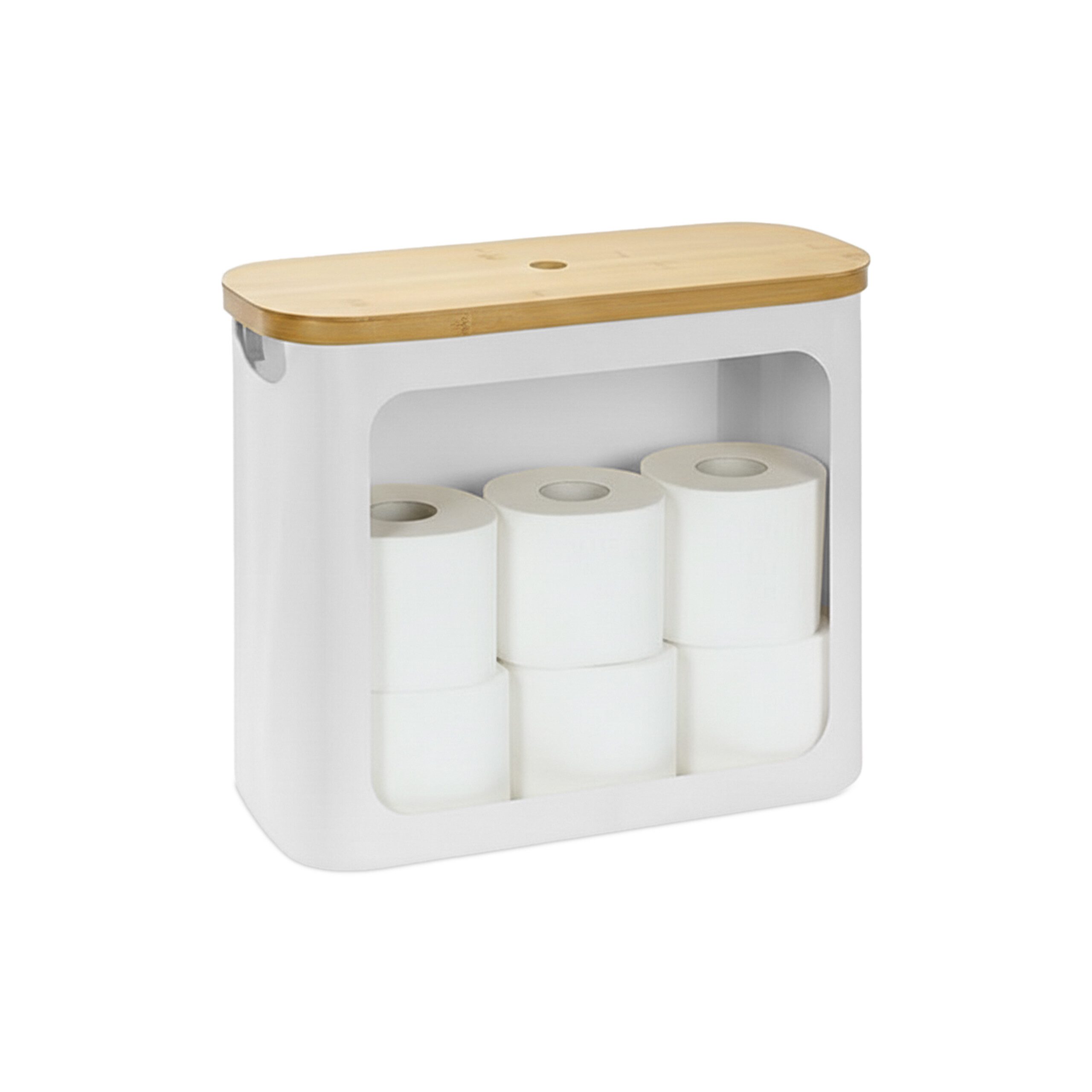 relaxdays Toiletten-Ersatzrollenhalter Toilettenpapier Aufbewahrung 12 Roll günstig online kaufen