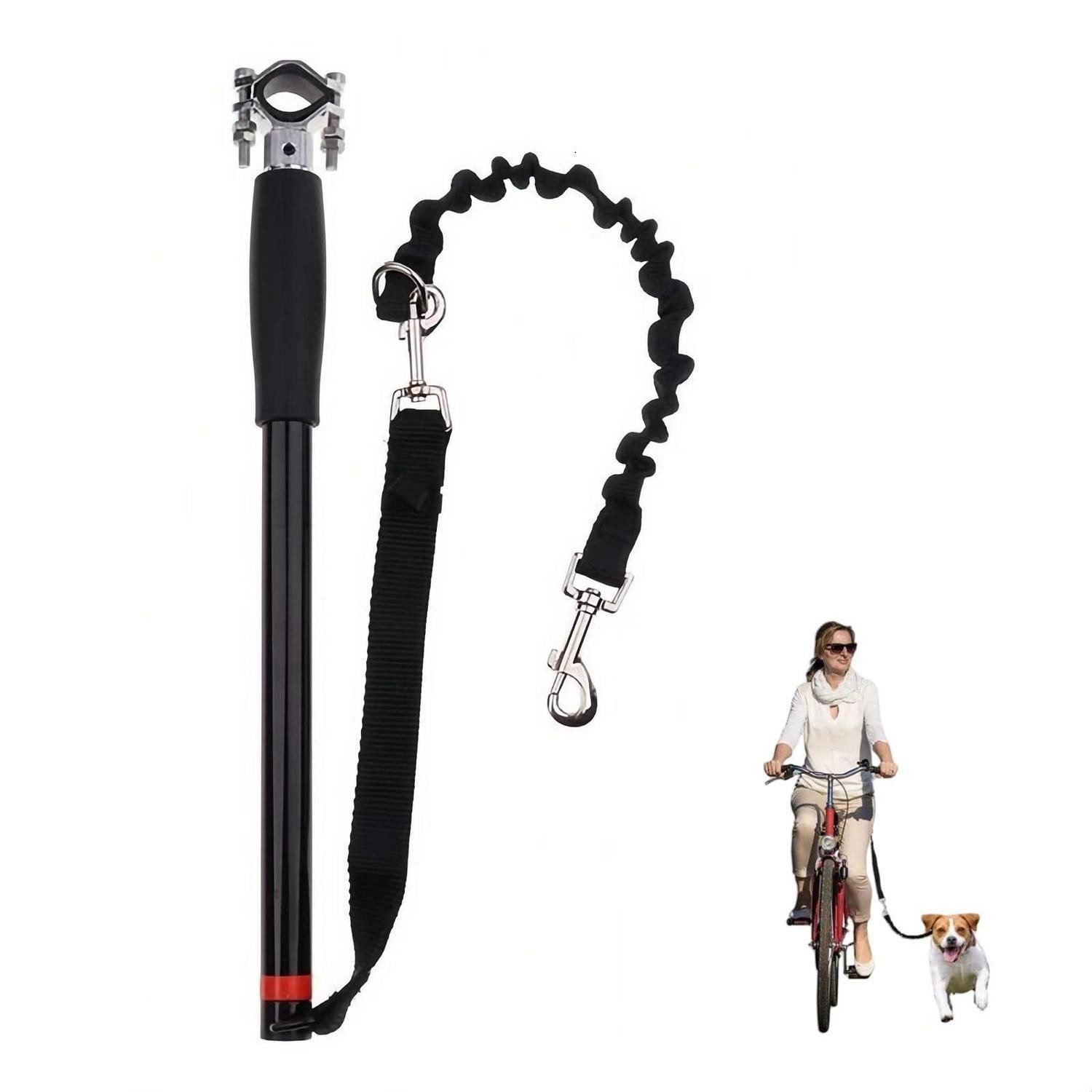 LuxusKollektion Fahrradleine Fahrradleine Hund Freihand Teleskop Abnehmbar, Metall (1-tlg)