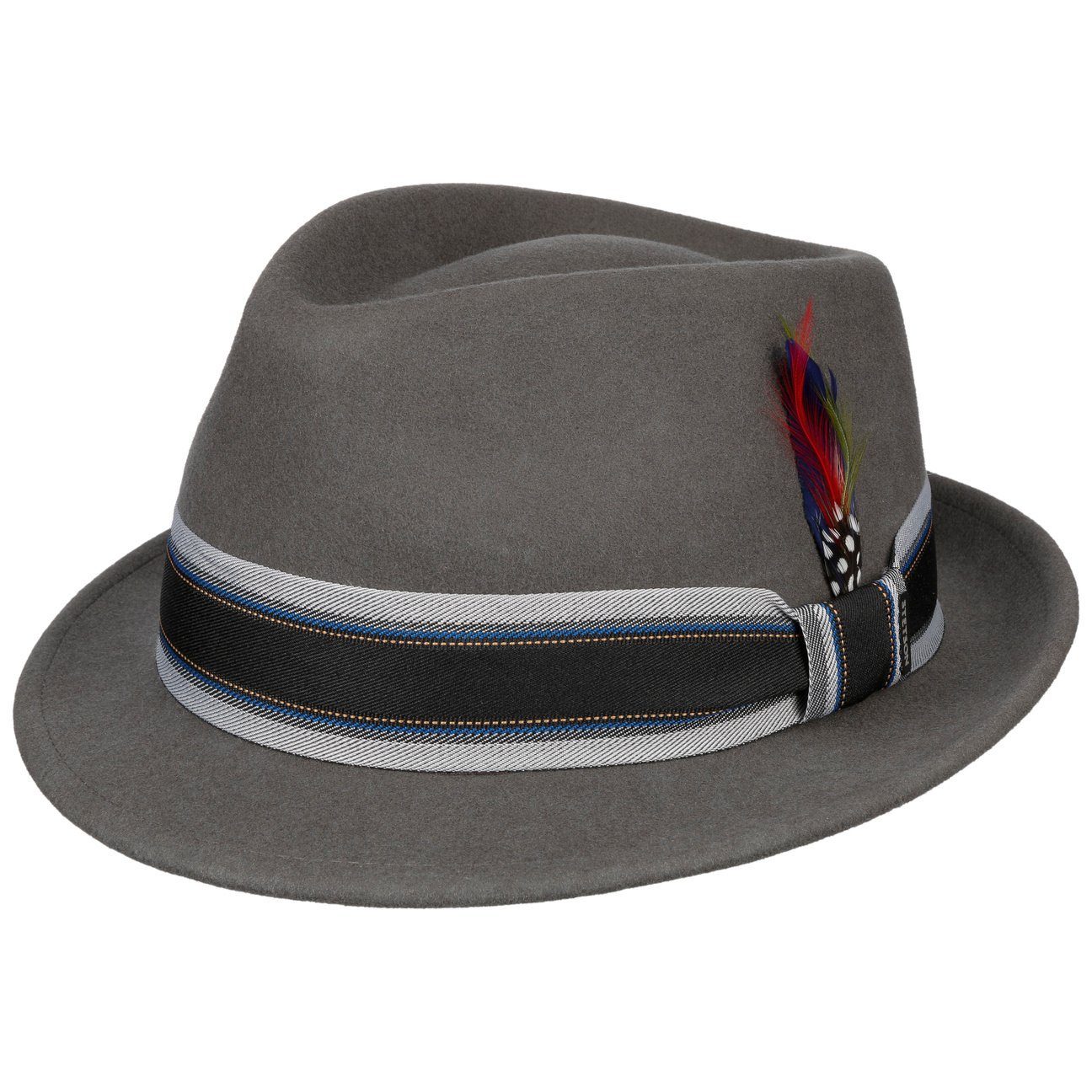 Stetson Trilby Futter Wollfilzhut mit (1-St) grau