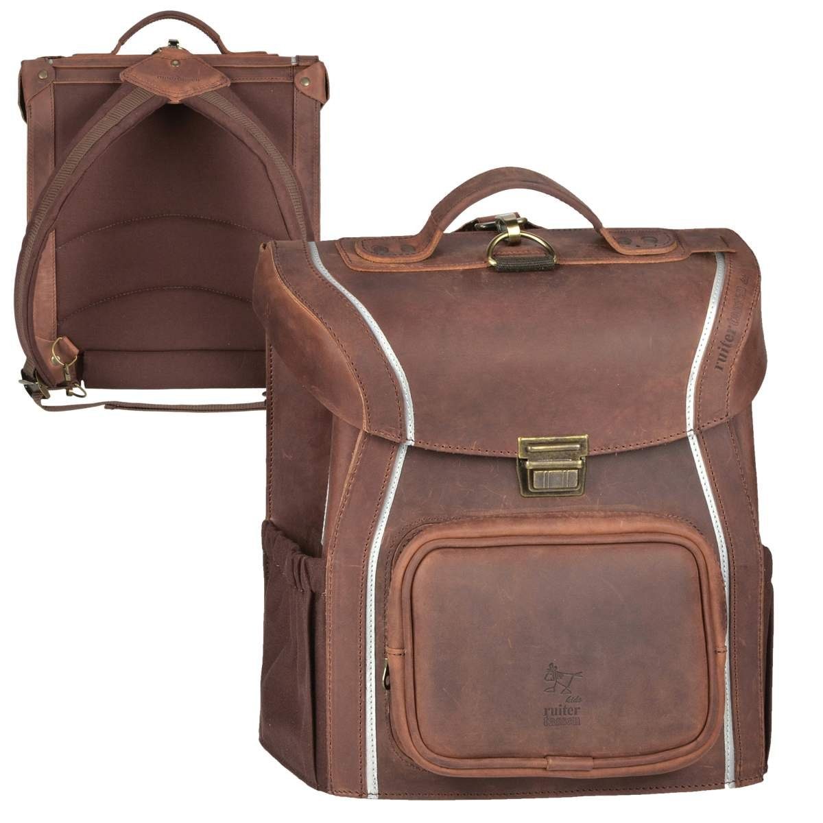 Ruitertassen Schulranzen Classic Kids, hochwertiger Lederranzen, Tornister