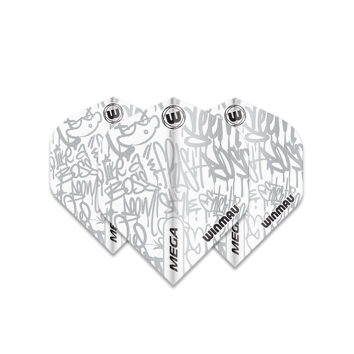 Dart-Flights Flights Winmau Mega Standard White - 6900.243