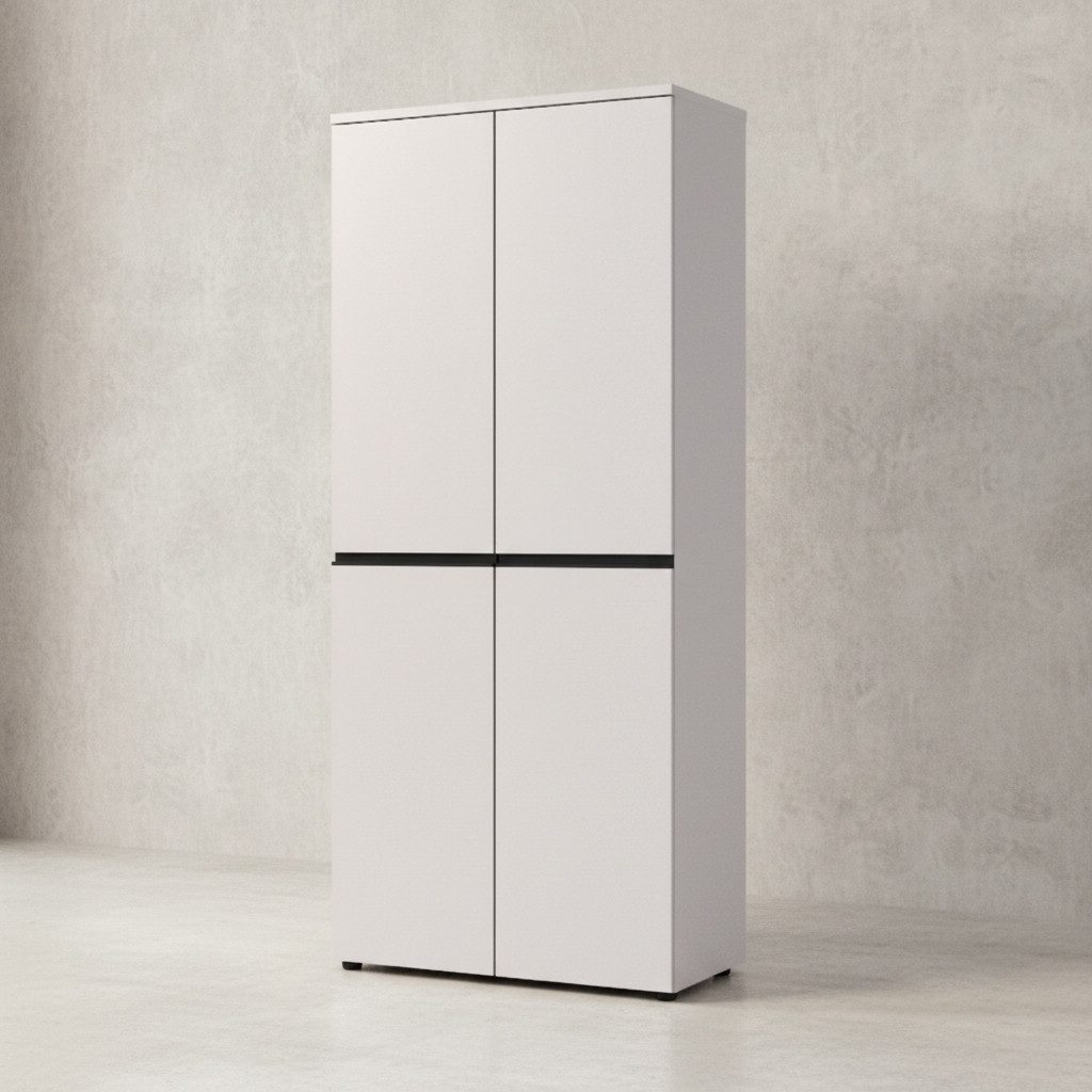 KADIMA DESIGN Aktenschrank Aktenschrank STUTTGART, 197 cm hoch, 5 Ordnerhöhen, Soft-Close, Büro (Mehrzweckschrank, Büromöbel modern, Ordnerschrank, Hochschrank) Styroporfrei, Made in Germany, Büroschrank Melaminbeschichtung