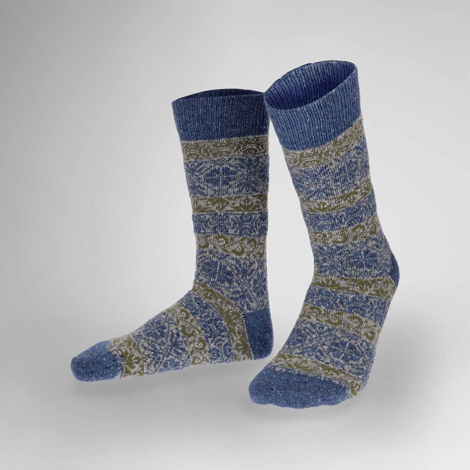 Hudson Basicsocken Noble Nordic (1-Paar) Носки mit Norweger-Muster