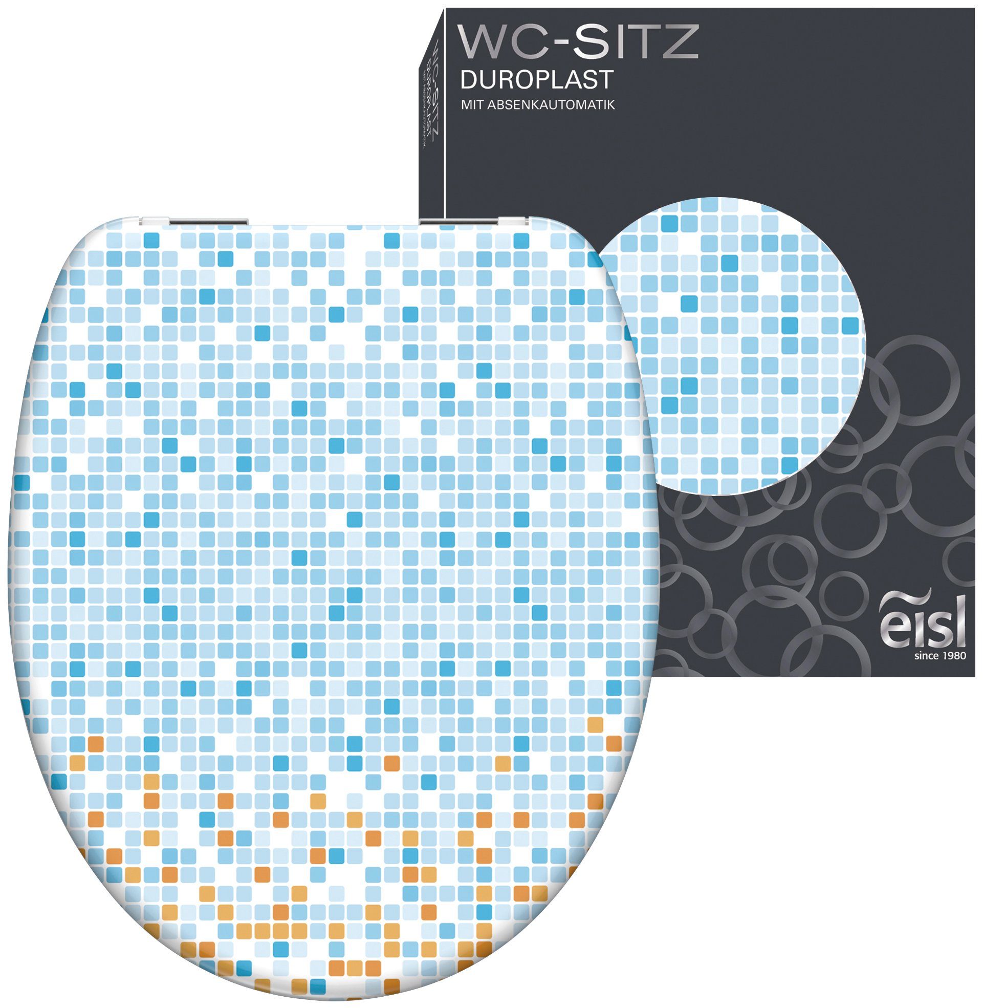 Eisl WC-Sitz Mosaik, Duroplast, Absenkautomatik, max. günstig online kaufen