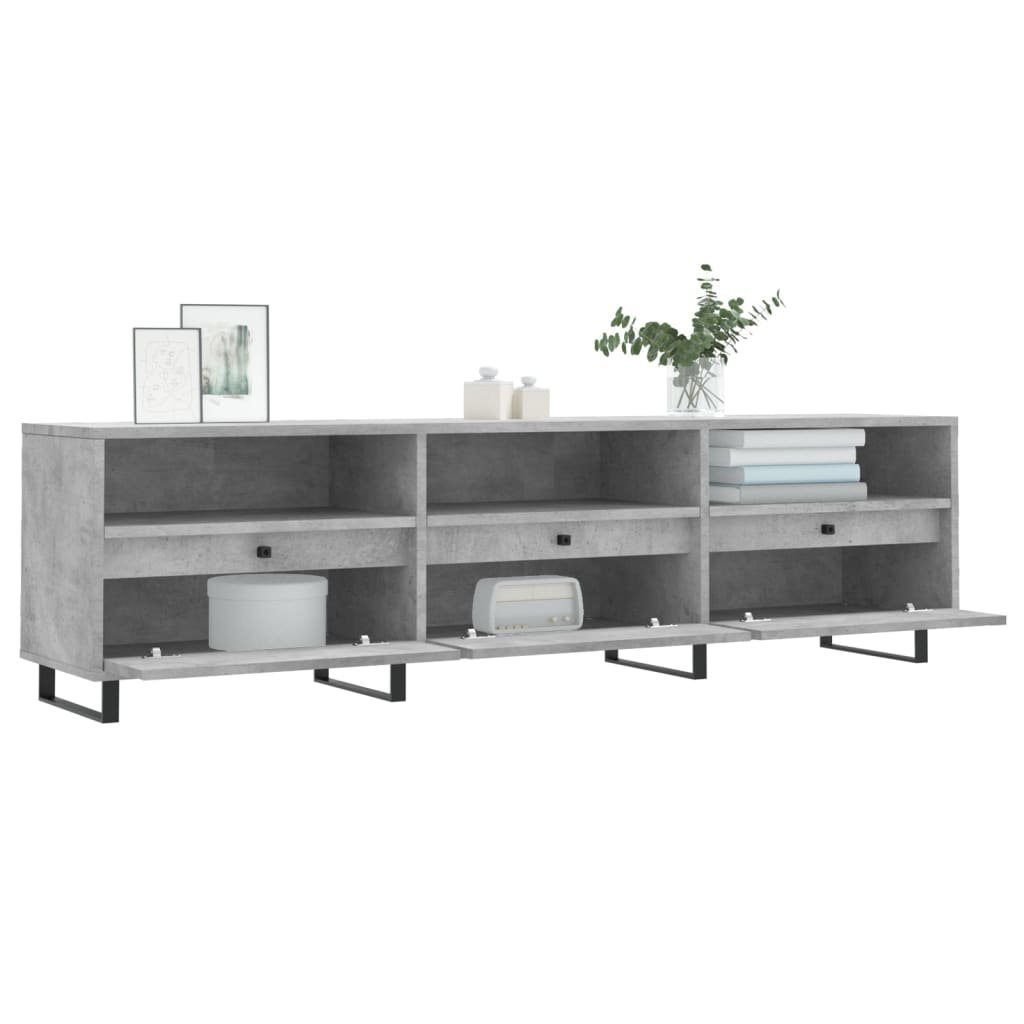 TV-Schrank TV-Schrank Betongrau Holzwerkstoff 150x30x44,5 vidaXL (1-St) cm