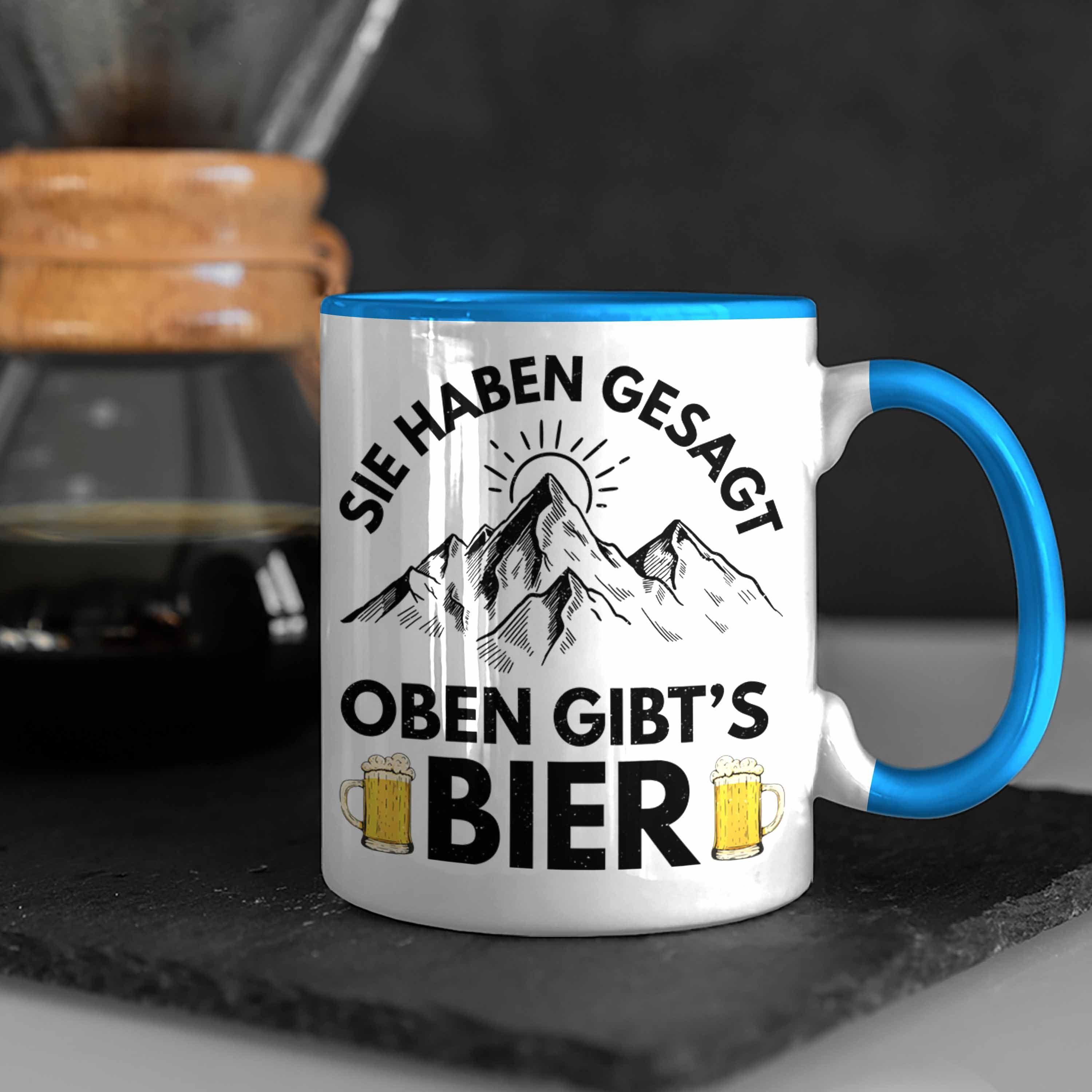 Geschenkidee Blau Trendation Gibts Sie Wanderer Geschenk Trendation Oben Tasse Tasse - Haben Wandern Gesagt Geschenk Bier Berge