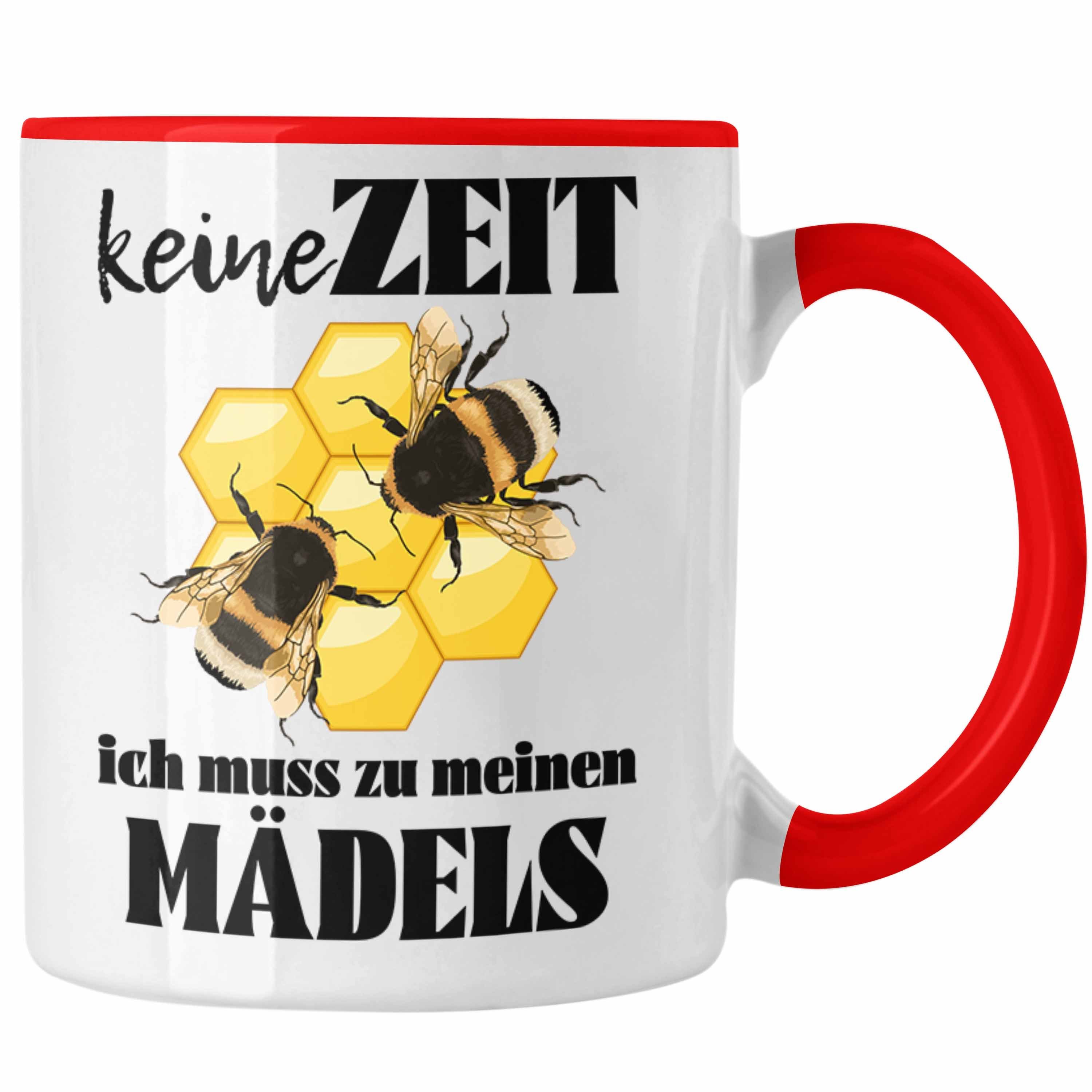 Bienen Trendation Imker Bienenzüchter Tasse Trendation Geschenkideen Kaffeetasse Zuebhör Geschenk Tasse Rot - Bienenzucht