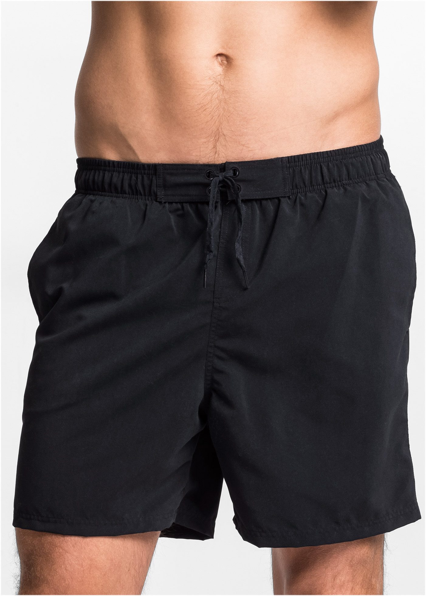 bonprix Badeshorts mit Netzfutter, bequeme Passform, unifarben, aus Polyester