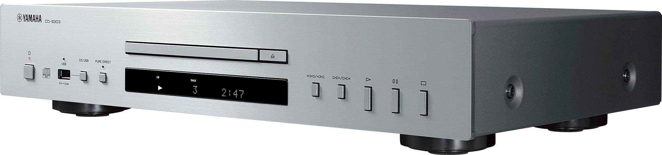 Yamaha CD-S303 CD-Player (CD, Displaybeleuchtung, USB-Audiowiedergabe) – Bild 2 von 4
