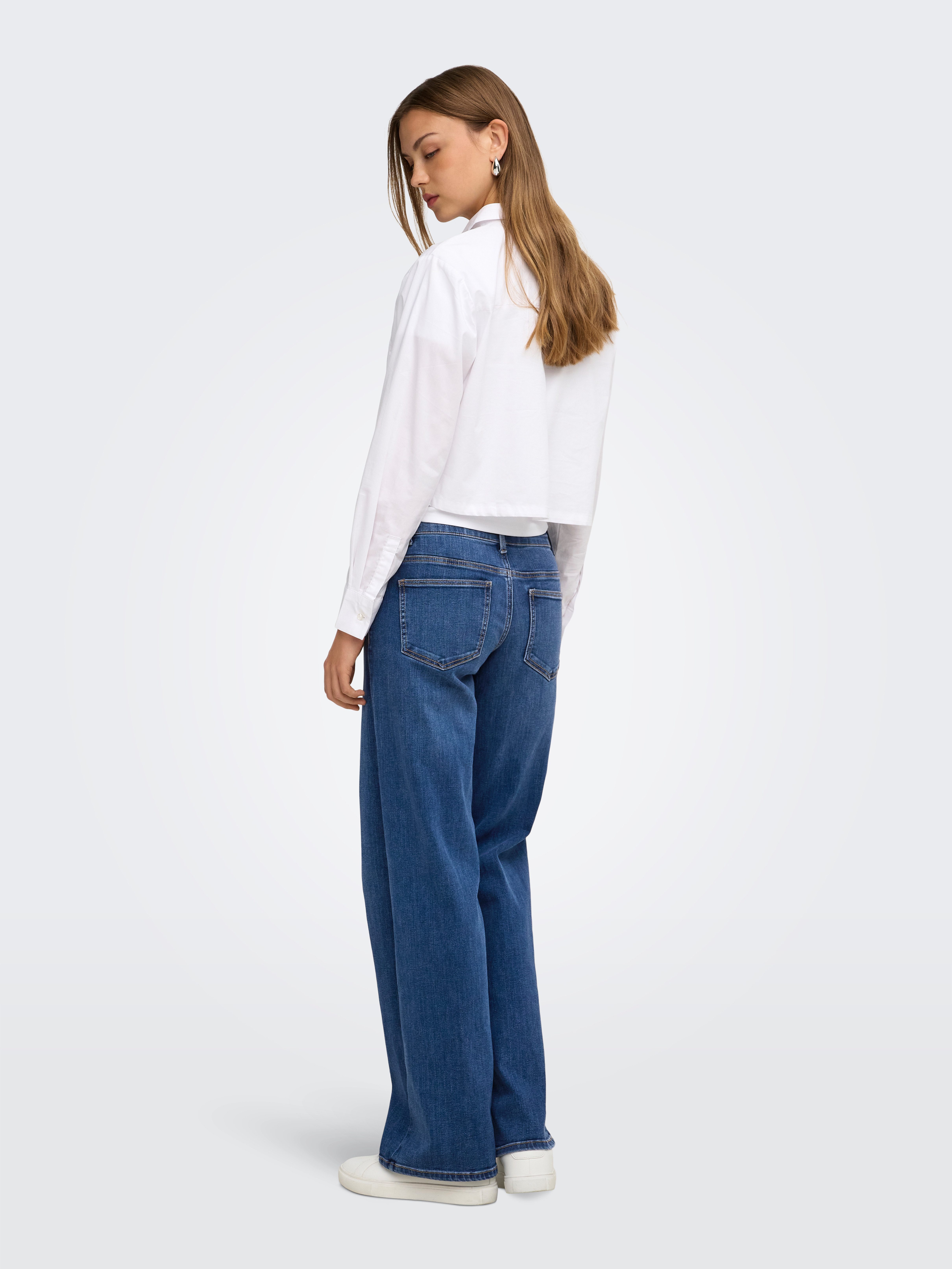 ONLY Weite Jeans ONLLILO REG WIDE DNM PIM BF Baumwollmischung, wide fit – Bild 4 von 5