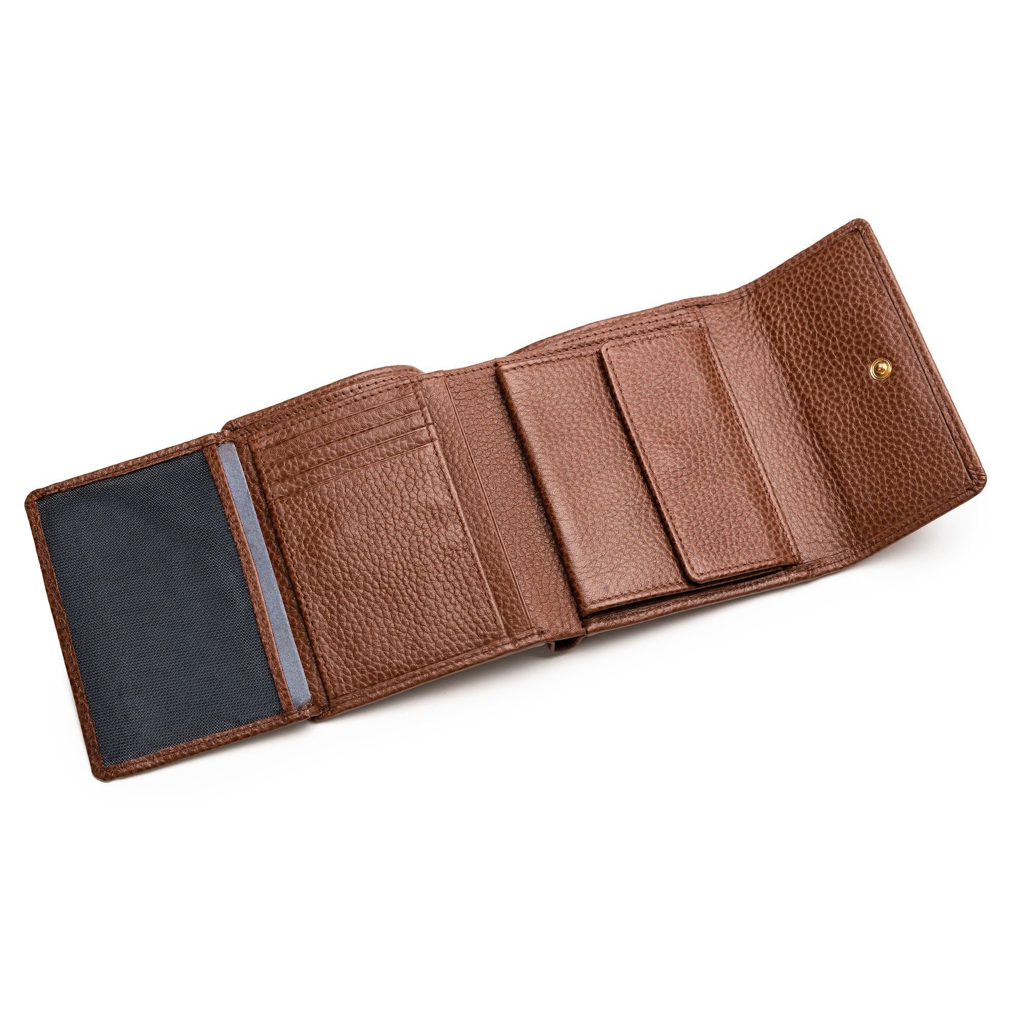 Leder brown Bologna Lazarotti Geldbörse Leather,
