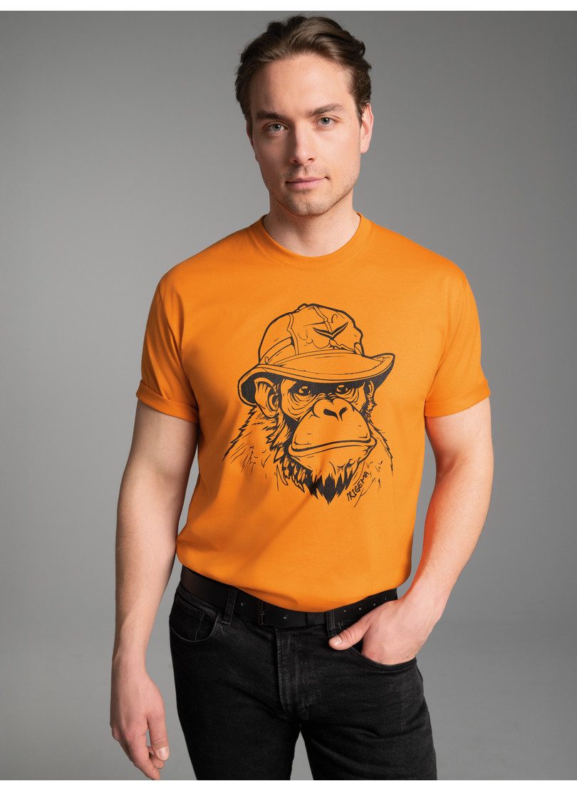 Trigema T-Shirt TRIGEMA T-Shirt mit Affen-Printmotiv günstig online kaufen