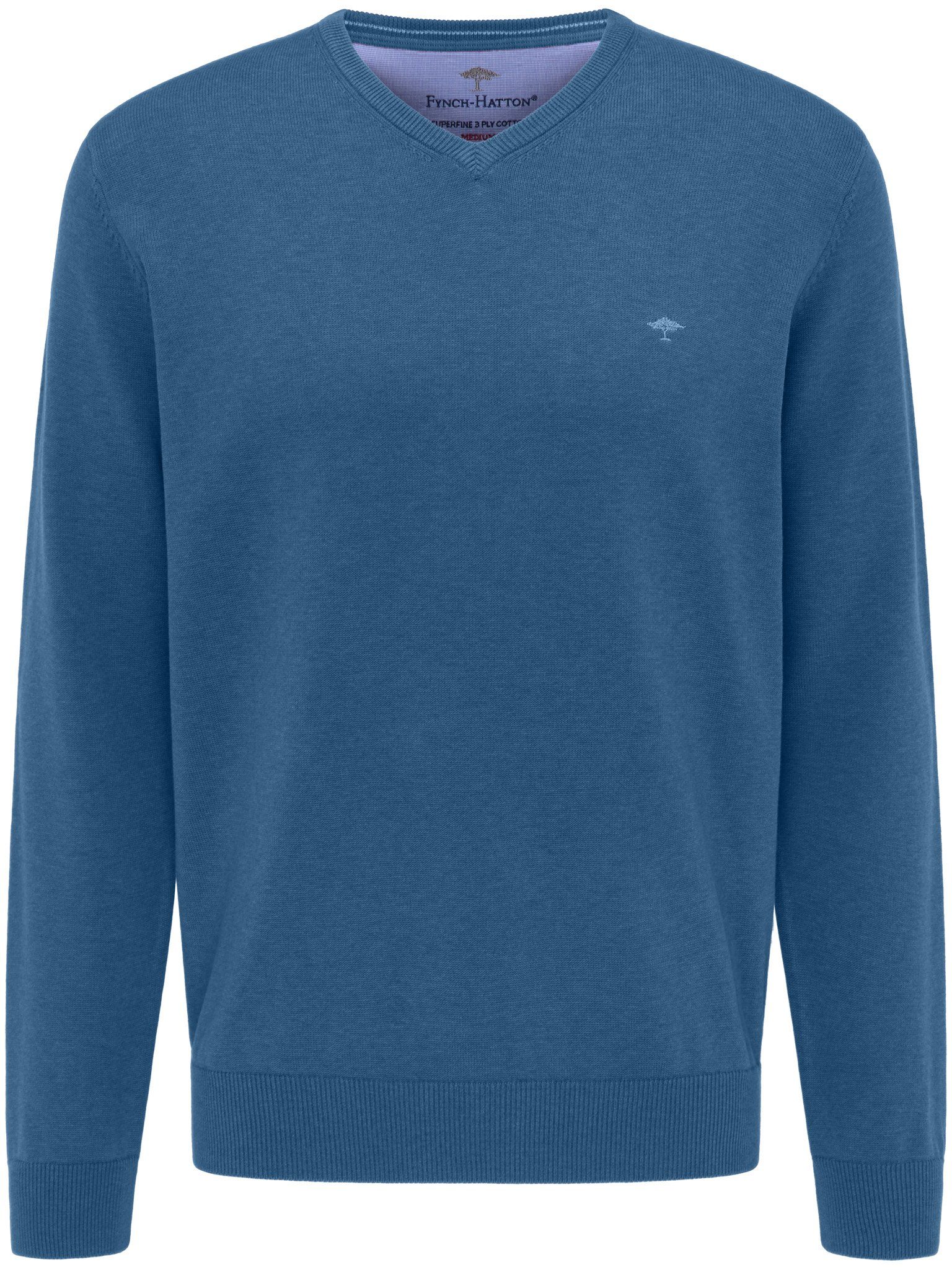 FYNCH-HATTON Strickpullover FYNCH-HATTON Pullover mit V-Kragen mit V-Aussch günstig online kaufen
