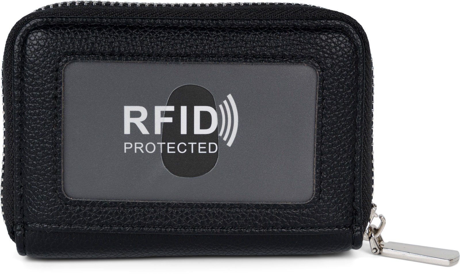 styleBREAKER Geldbörse (1-tlg), Karten Geldbörse mit RFID-Schutz Schwarz
