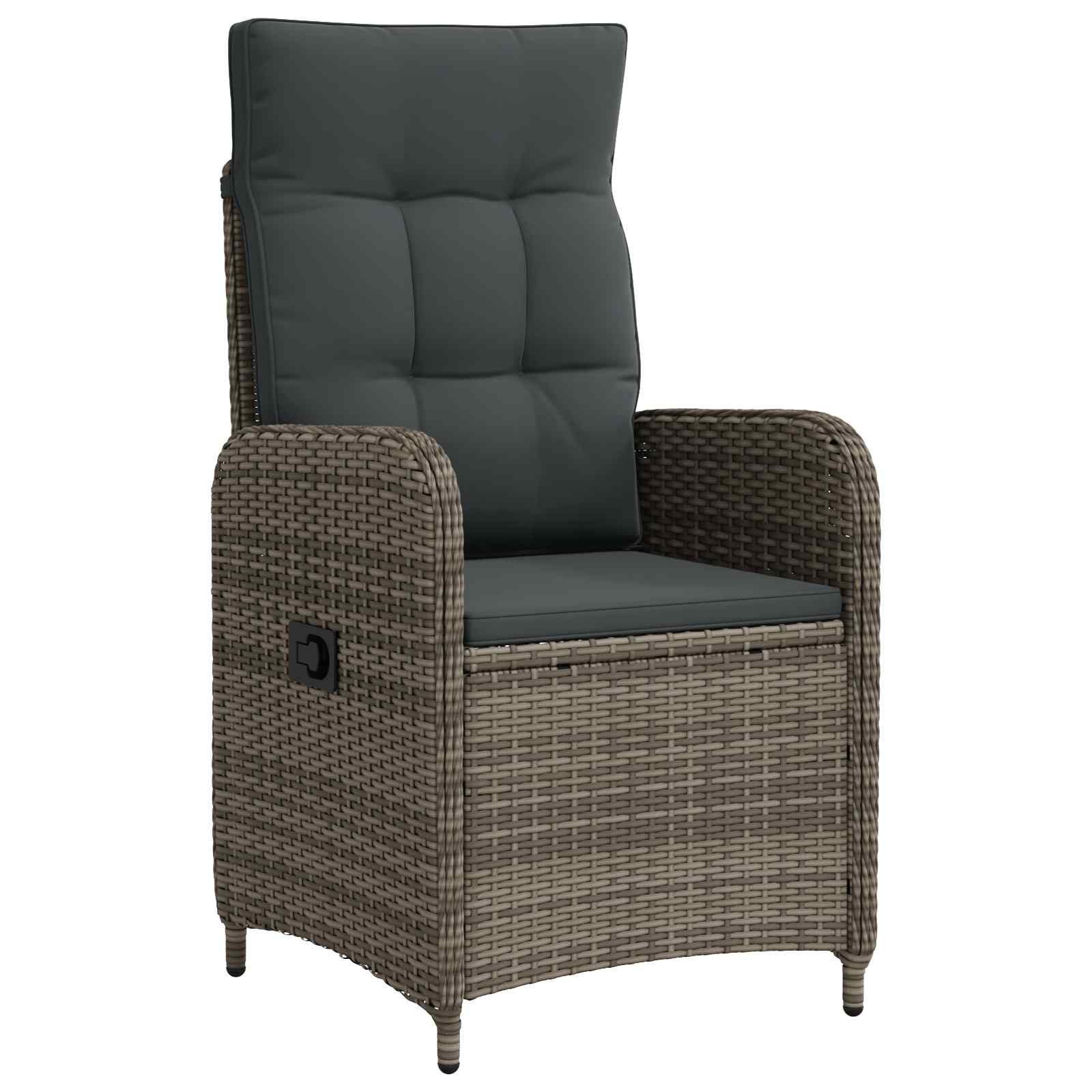 vidaXL Gartenlounge-Set Outdoortisch-Set 7 stk. Hellgrau und Dunkelgrau, (7-tlg)