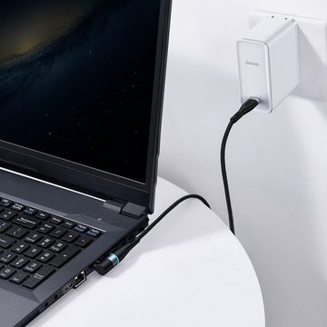Baseus Zinc 100W Magnetisch Typ-C auf DC Runder Anschluss Ladekabel Notebook-Kabel