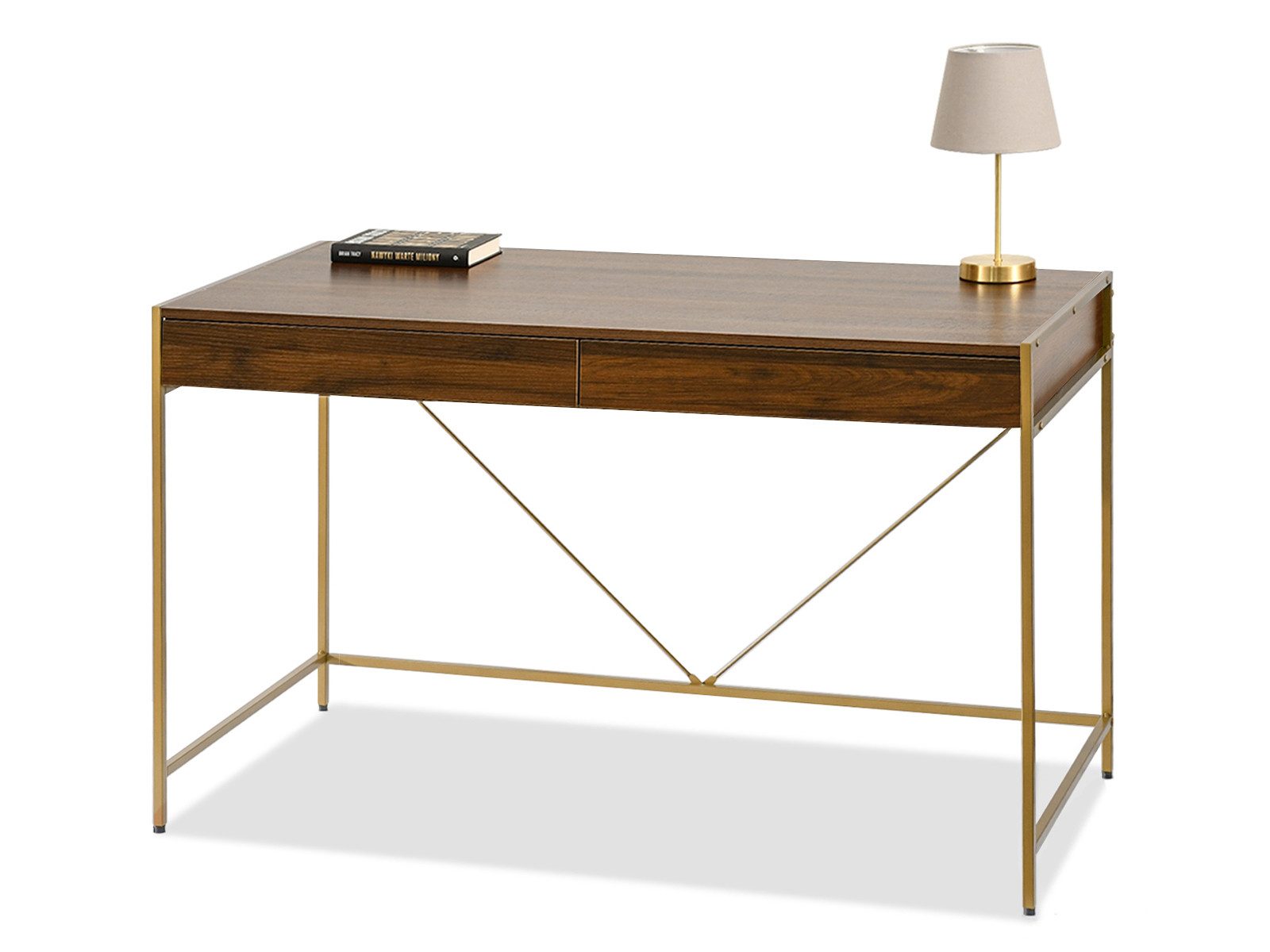 Compleo Schreibtisch mit 2 Schubladen, Breite: 123 cm, Modern design günstig online kaufen