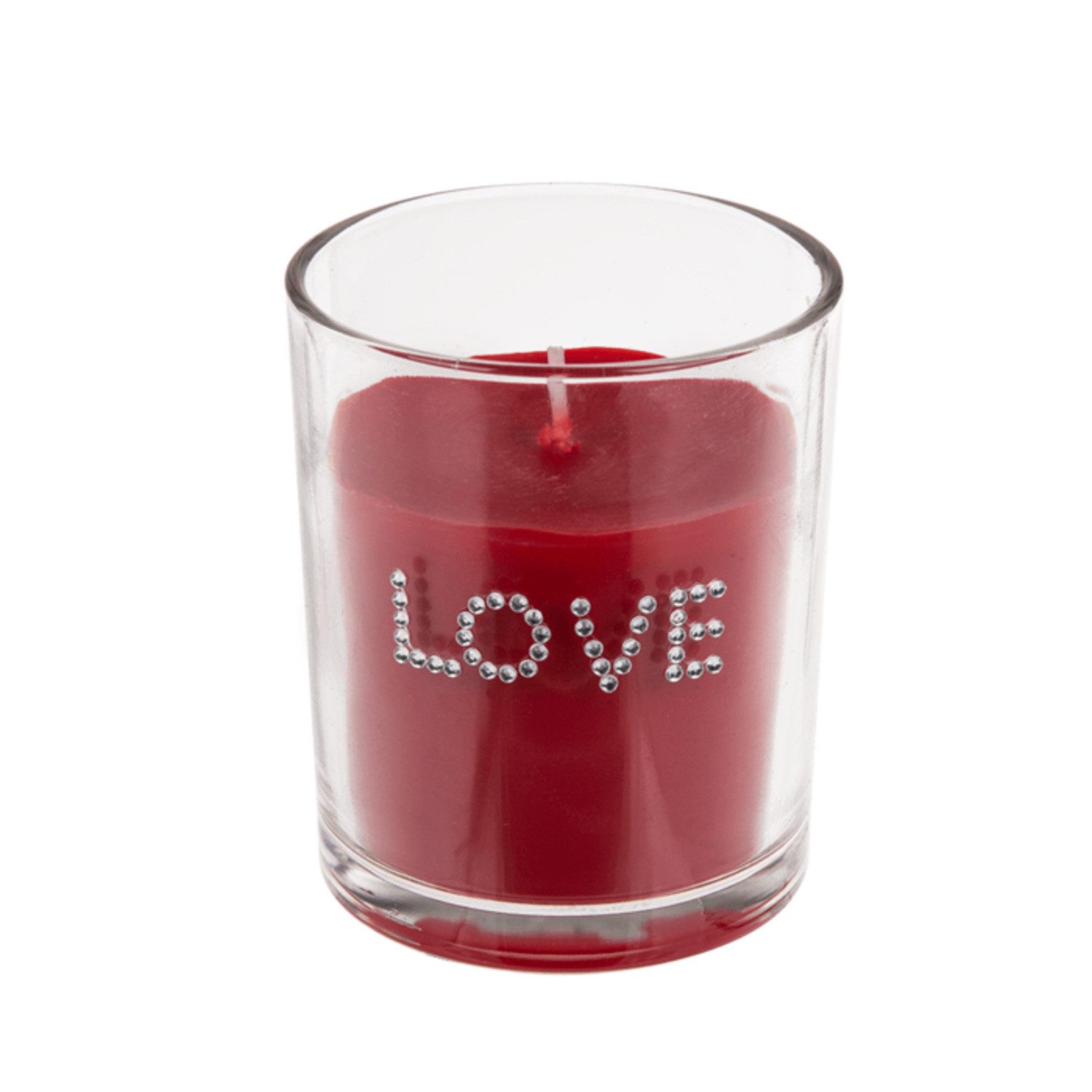 Out of the Blue Kerzenhalter Duftkerze im Glas mit LOVE-Schriftzug