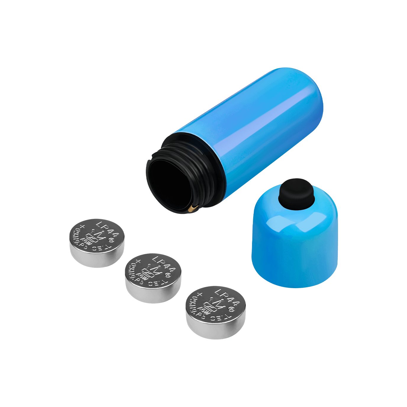 Batterien Minivibrator 5.9cm, 'Klassisches Bullet', inkl. Auflege-Vibrator EIS EIS blau