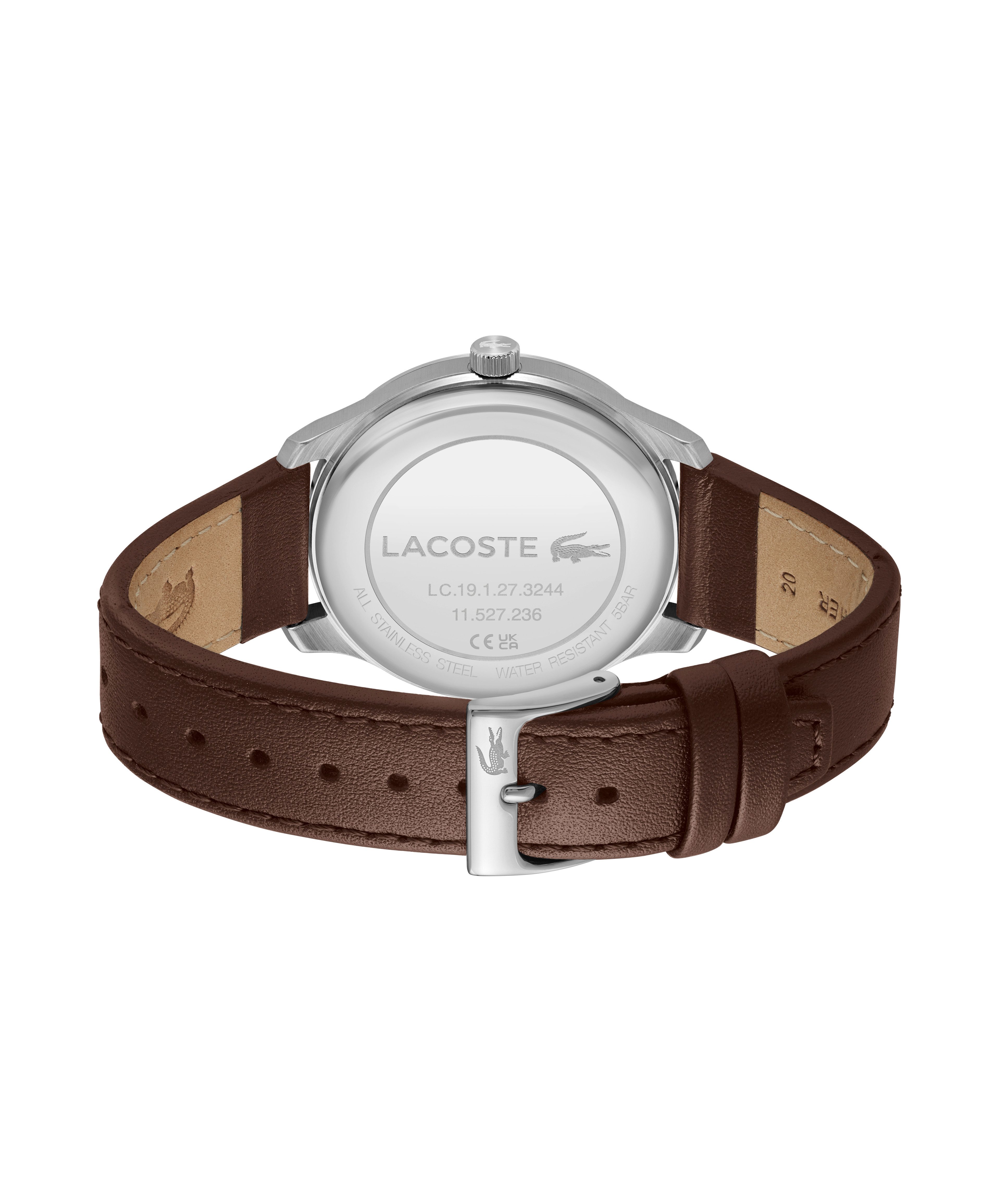 Lacoste Quarzuhr Lisbon 2011477, Armbanduhr, Herrenuhr, Lederarmband, analog