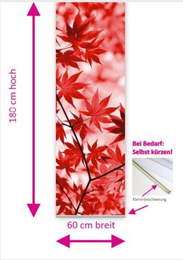 Schiebegardine Roter Herbst Flächenvorhang für kleine Fenster 180 cm hoch - B-line, gardinen-for-life