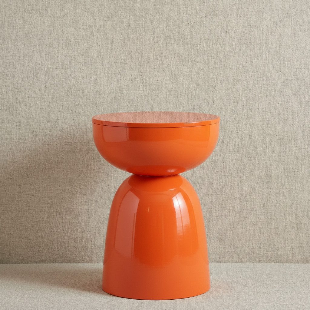 Mica Decorations Beistelltisch Beistelltisch rund 45 cm Metall Tisch (1-St., 1 Tisch), Kleines Tischchen mit 32 cm Durchmesser, farbig lackiert