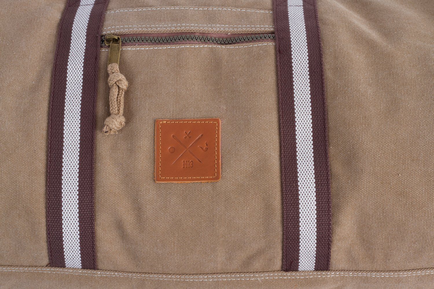 Bag Canvas Sand Manufaktur13 - Barrel Sporttasche, Sporttasche Fassungsvermögen 45L Bag, Duffel Reisetasche,