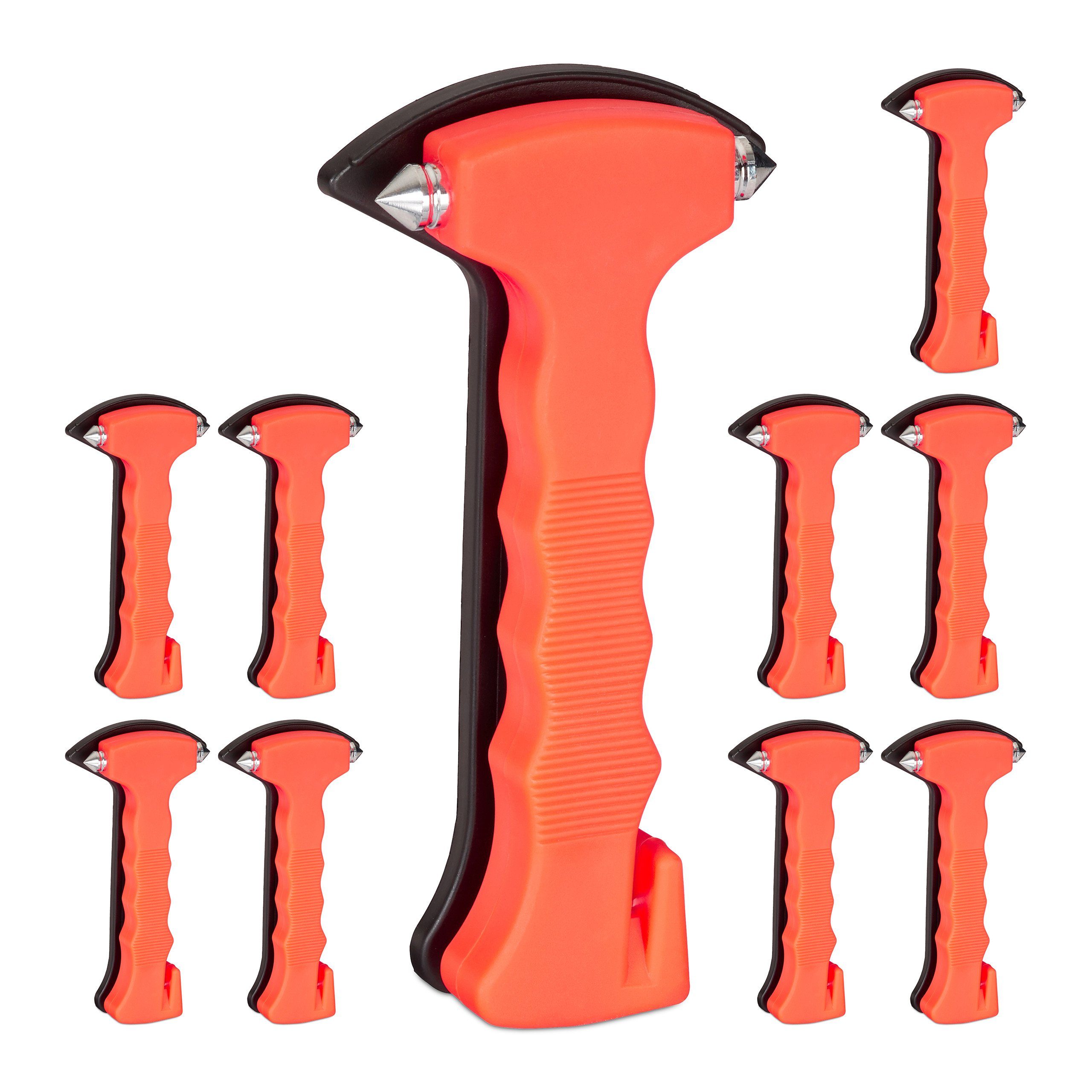 Klauenhammer 10x Notfallhammer Auto mit Gurtschneider